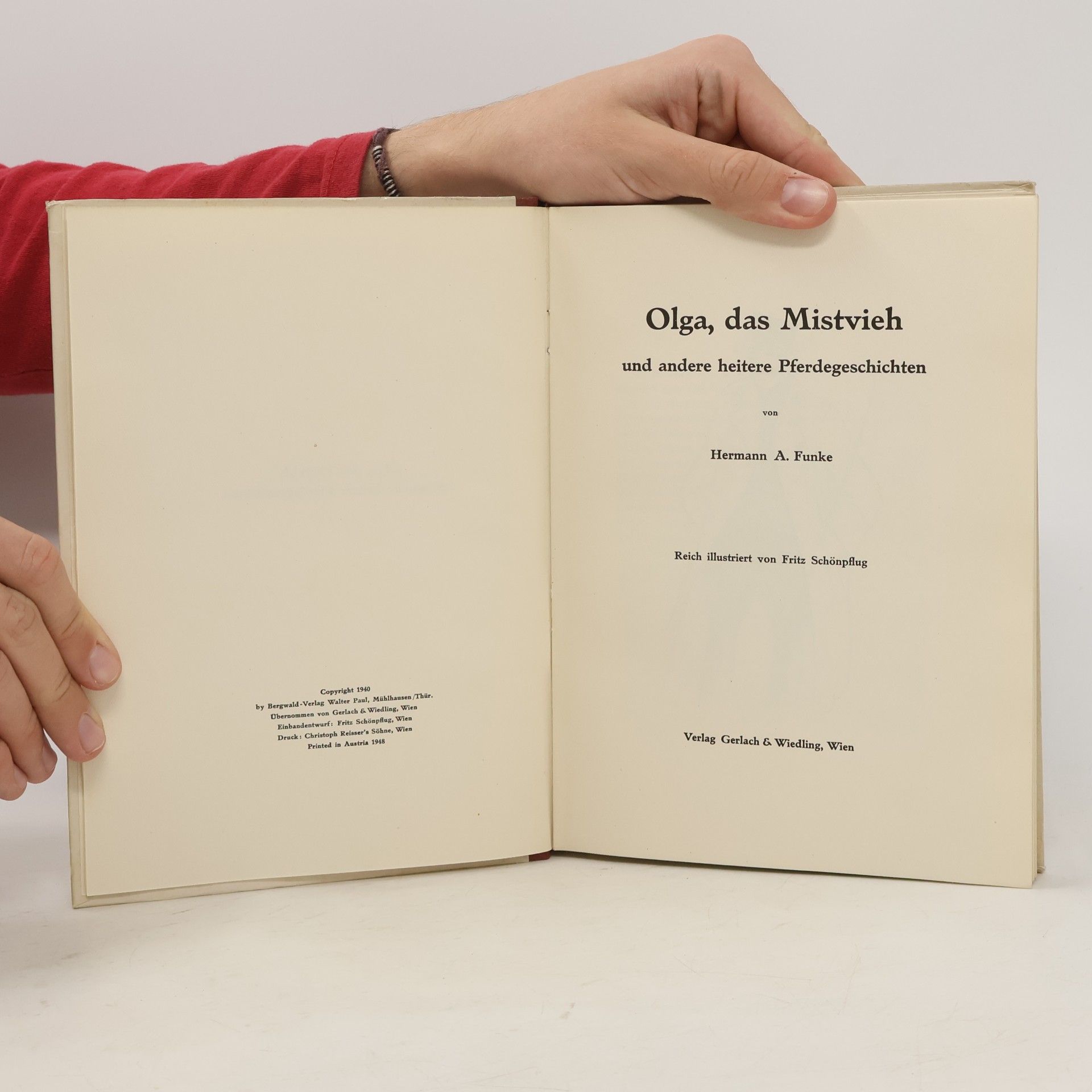 Hermann A. Funke Olga, das Mistvieh