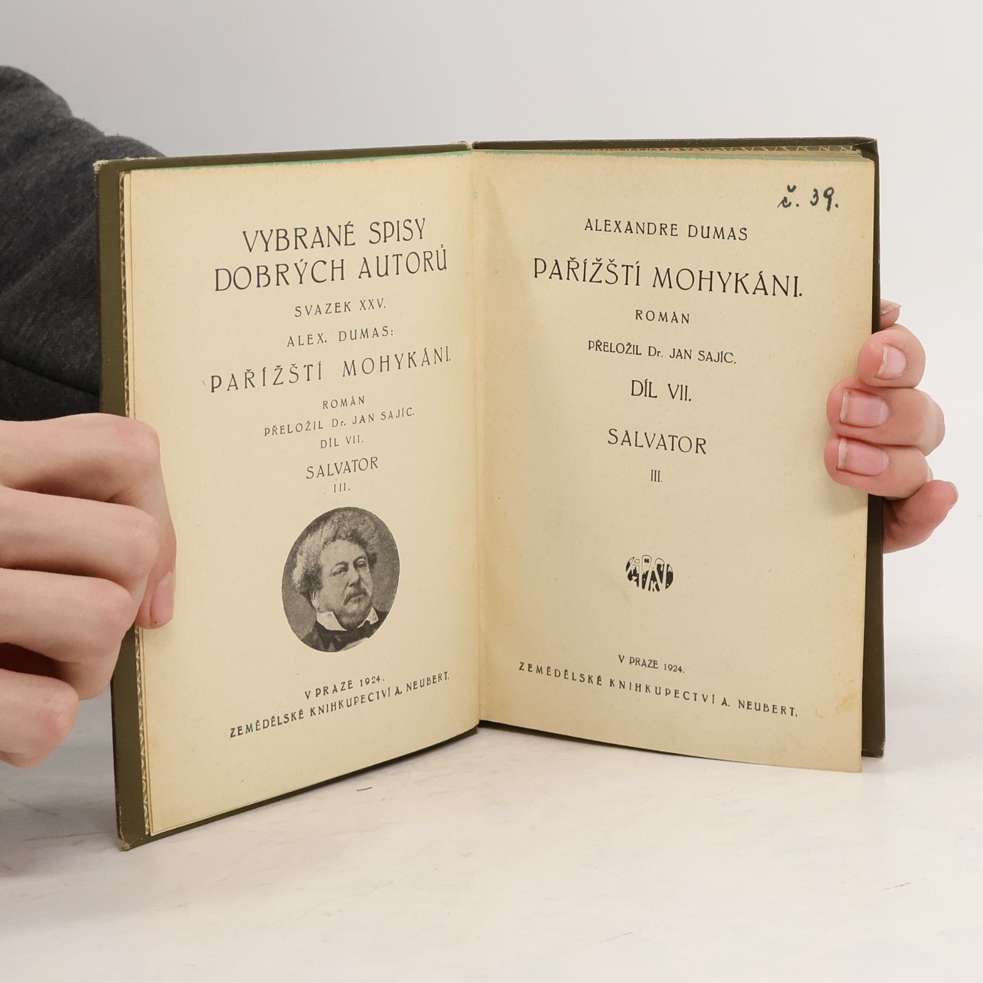 Alexandre Dumas starší Pařížští Mohykáni VII: Salvator III
