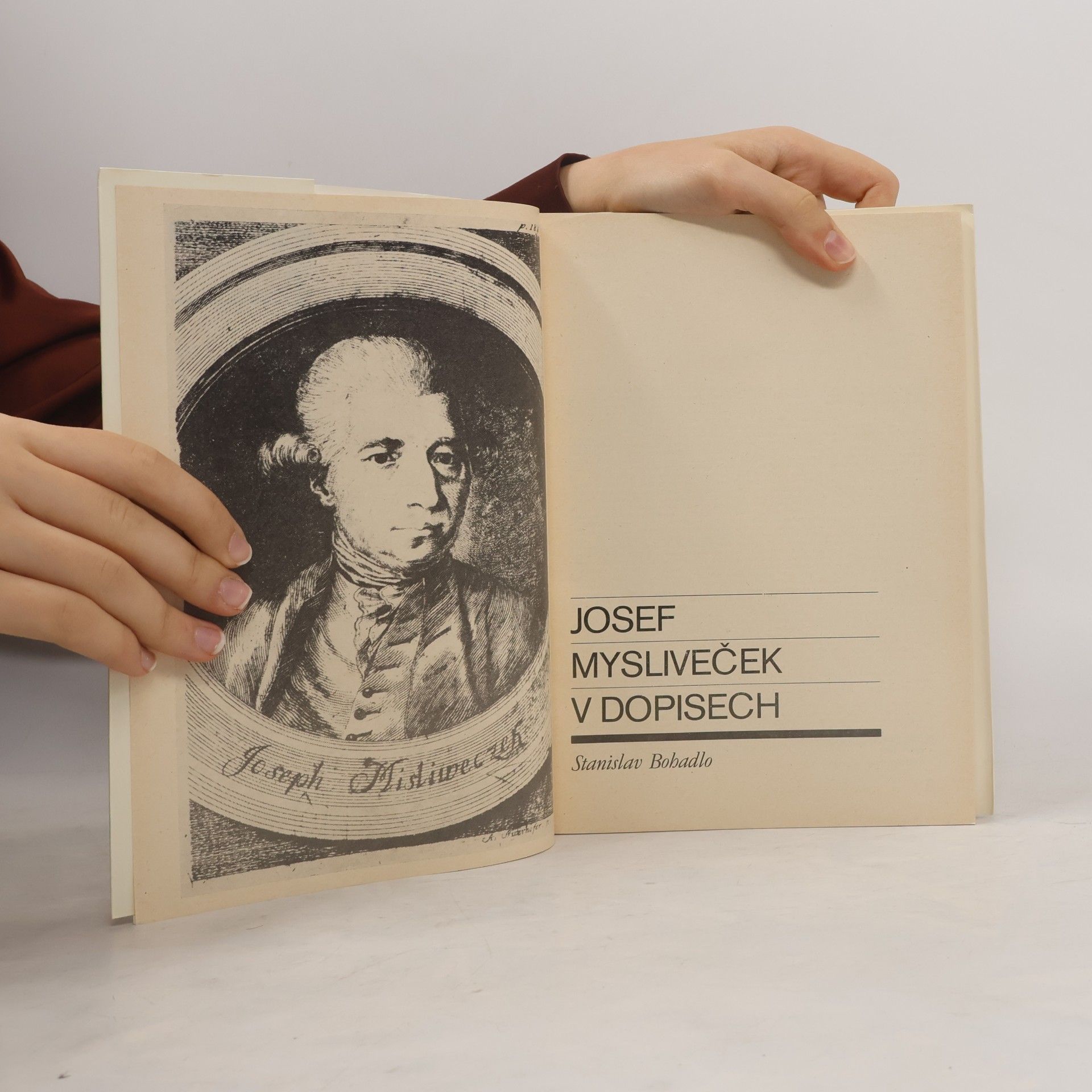 Stanislav Bohadlo Josef Mysliveček v dopisech