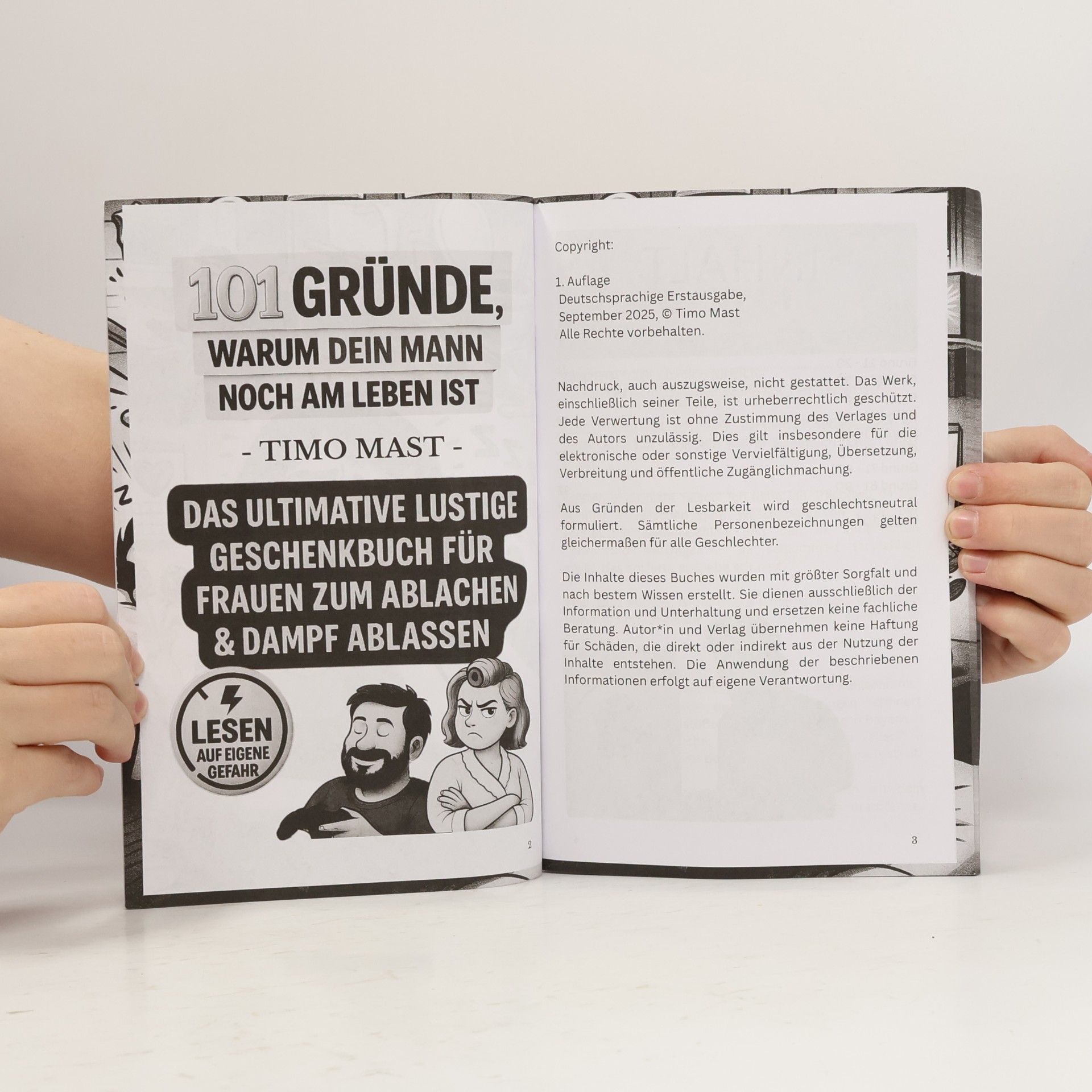 Karolin Baum 101 Gründe, warum dein Mann noch am Leben ist - Das ultimative lustige Geschenkbuch für Frauen zum Ablachen und Dampfablassen. Lesen auf eigene Gefahr