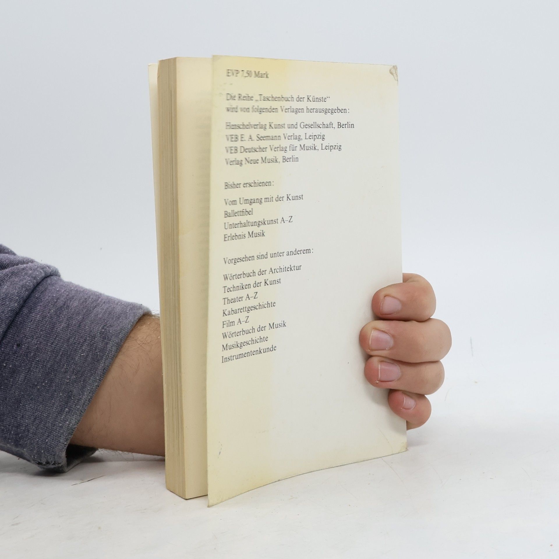 Hans Baier Taschenbuch der Künste