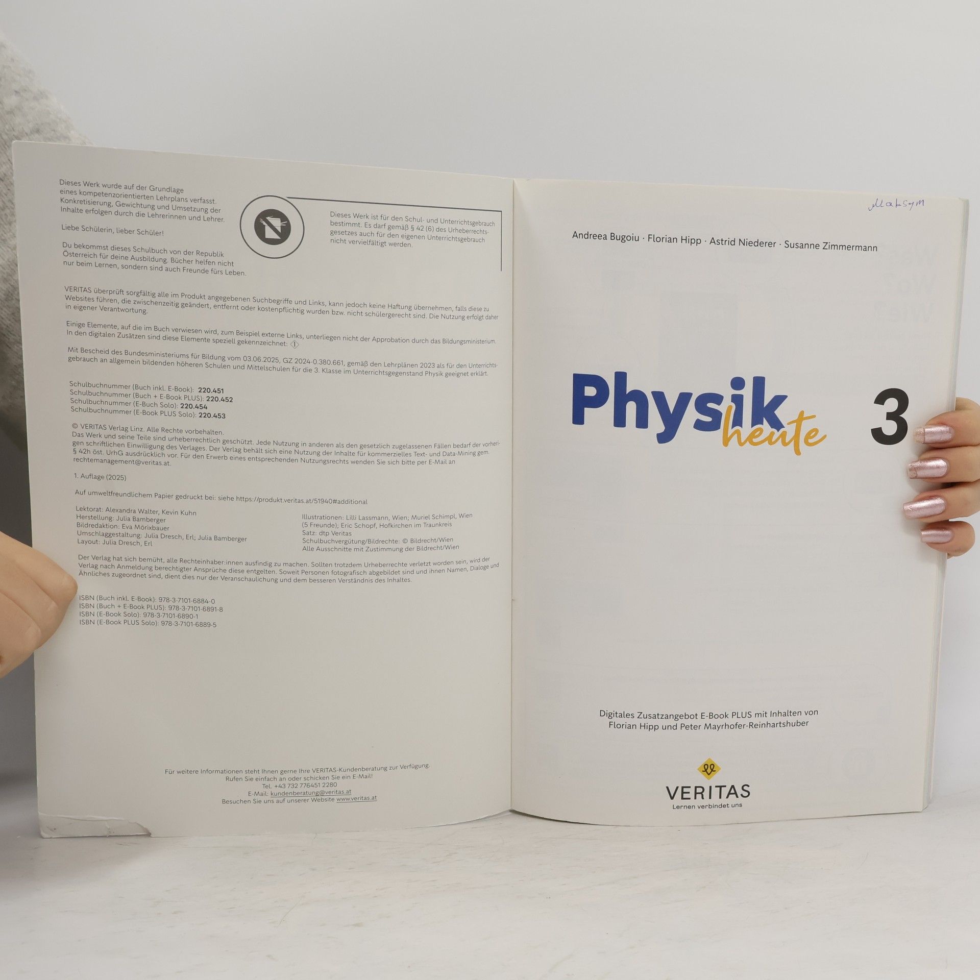 Andreea Bugoiu Physik heute 3