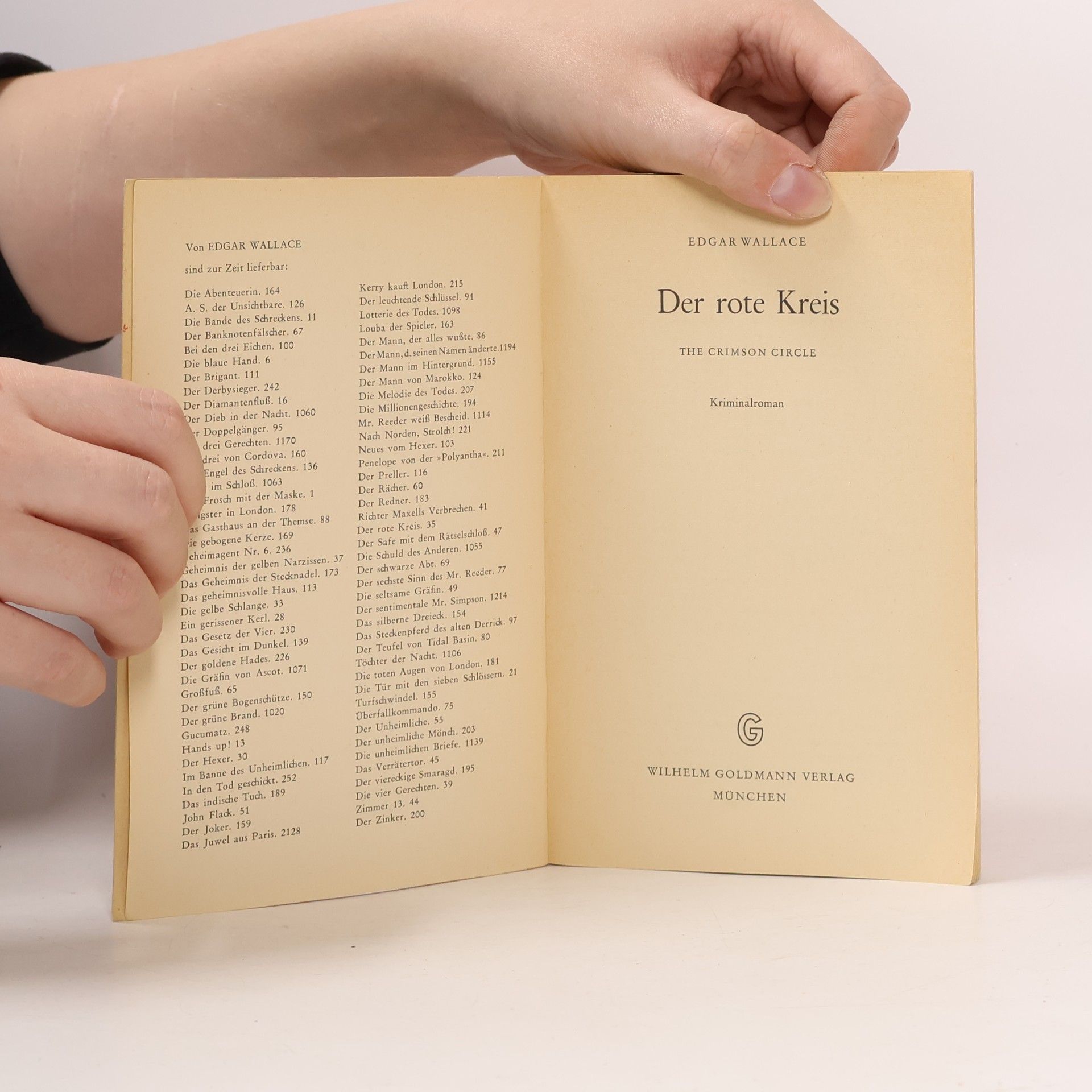 Edgar Wallace Der rote Kreis