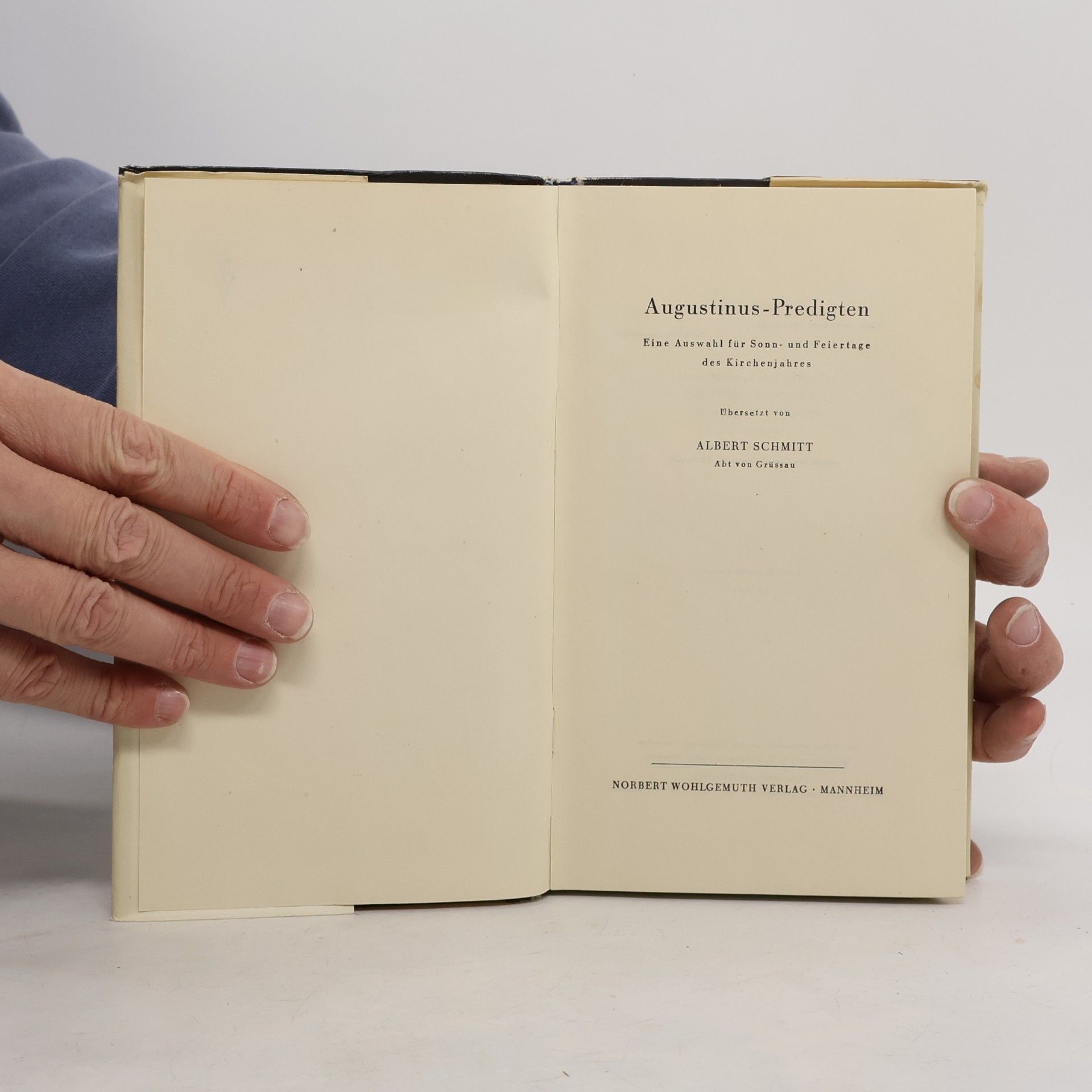 Albert Schmitt Augustinus-Predigten