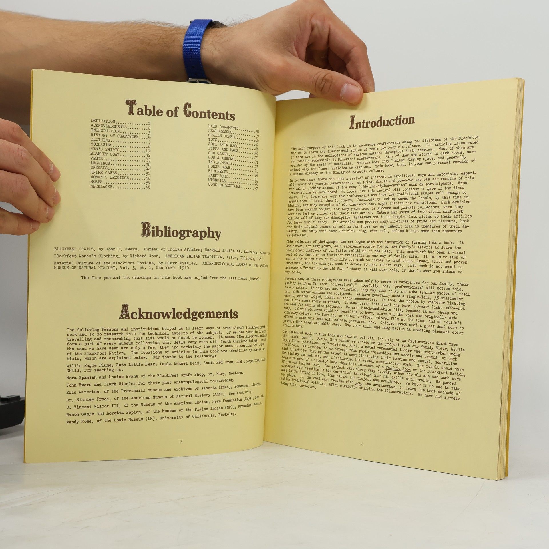John C. Ewers BLACKFOOT CRAFTWORKER'S BOOK