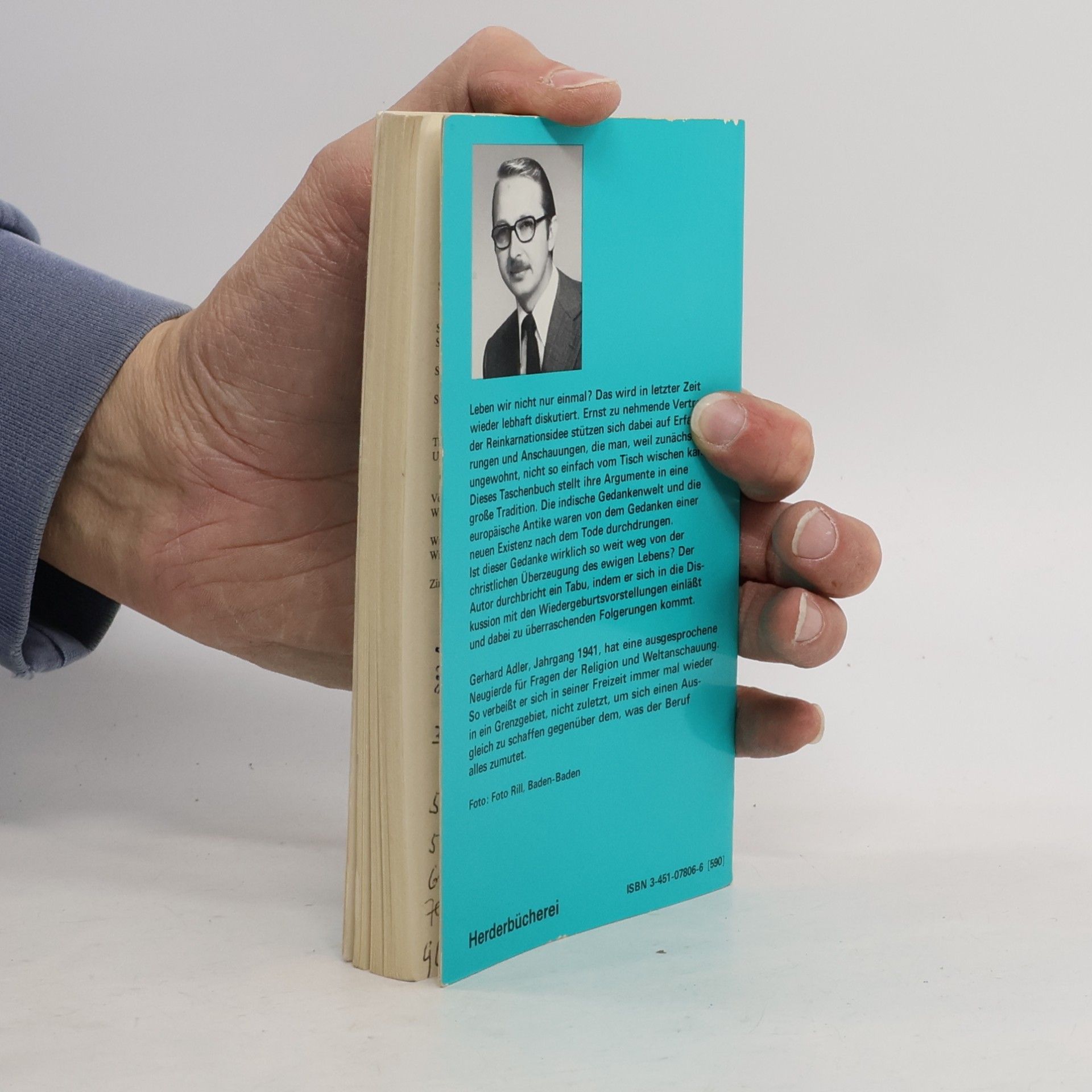 Gerhard Adler Seelenwanderung und Wiedergeburt