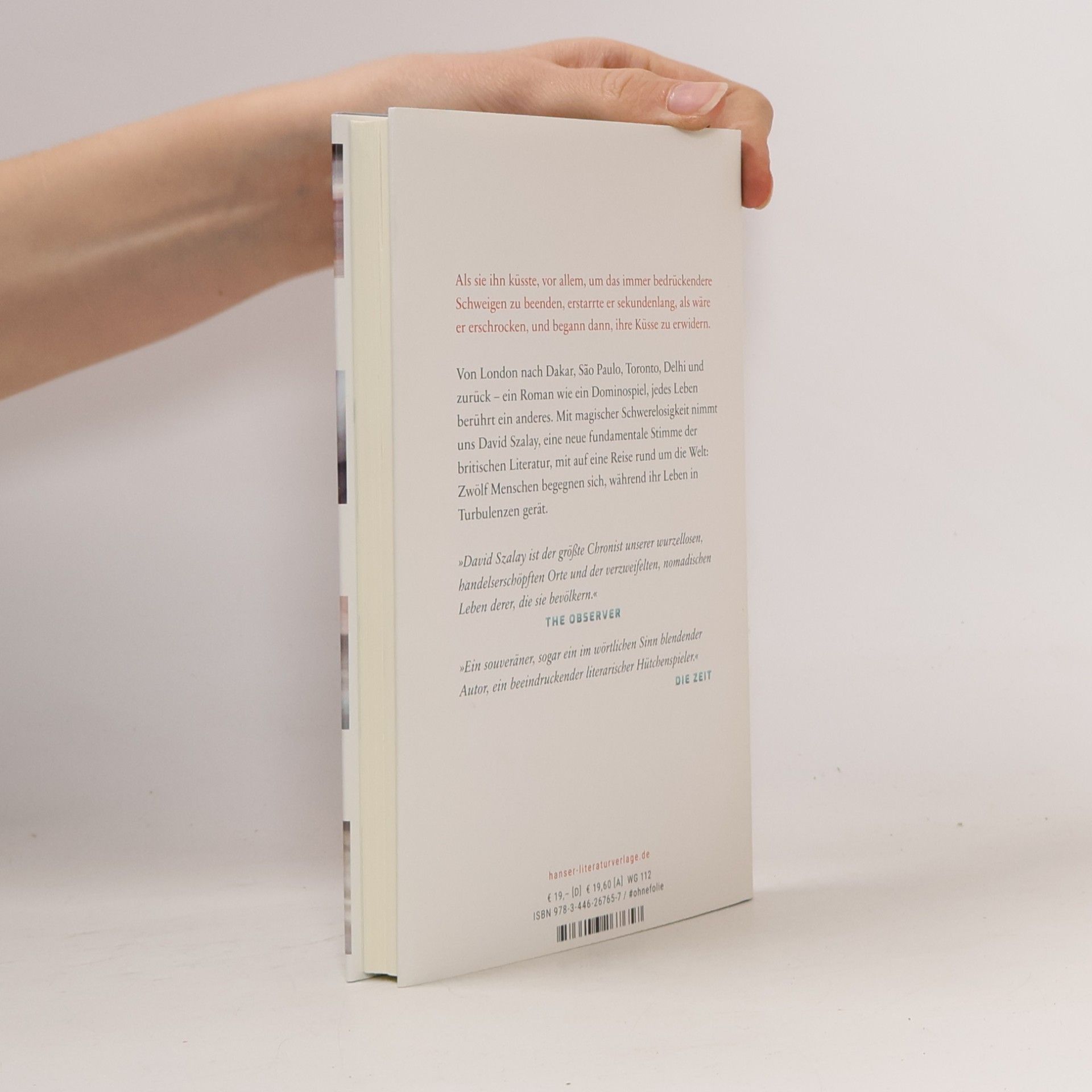 David Szalay Turbulenzen