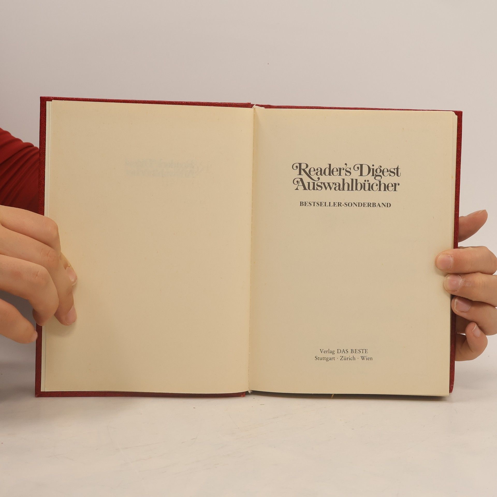 Dieter Zimmer Reader’s Digest Auswahlbücher Bestseller Sonderband