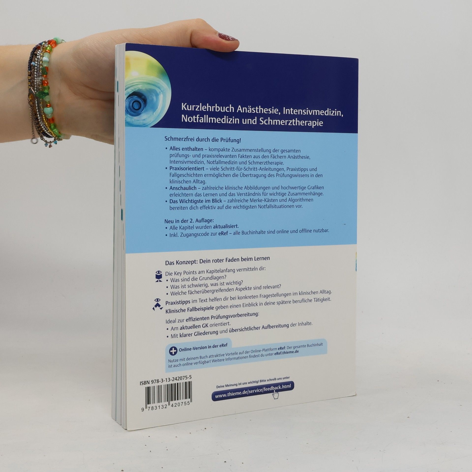 Wolfgang A. Wetsch Kurzlehrbuch Anästhesie, Intensivmedizin, Nofallmedizin und Schmerztherapie