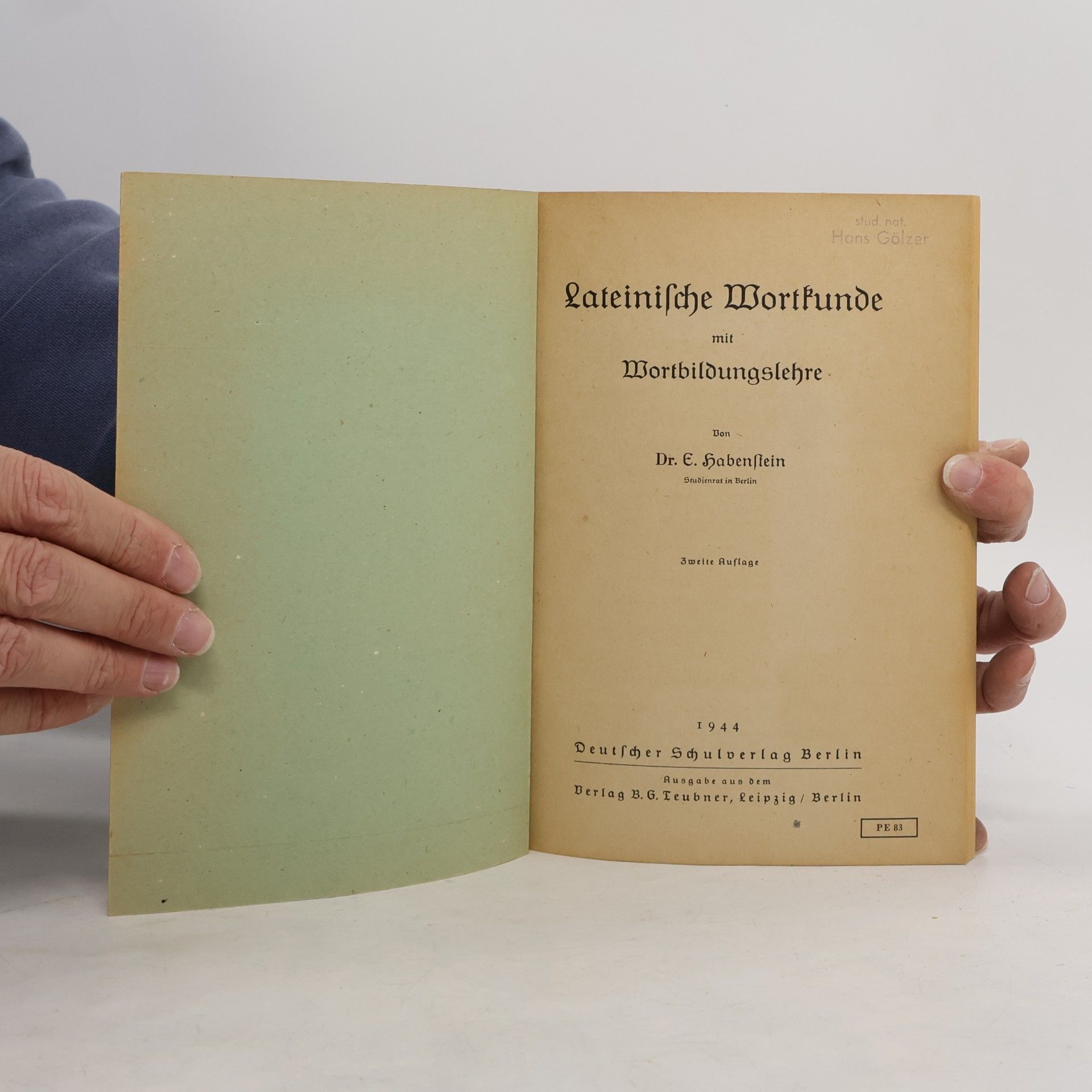 Various authors Lateinische Wortkunde
