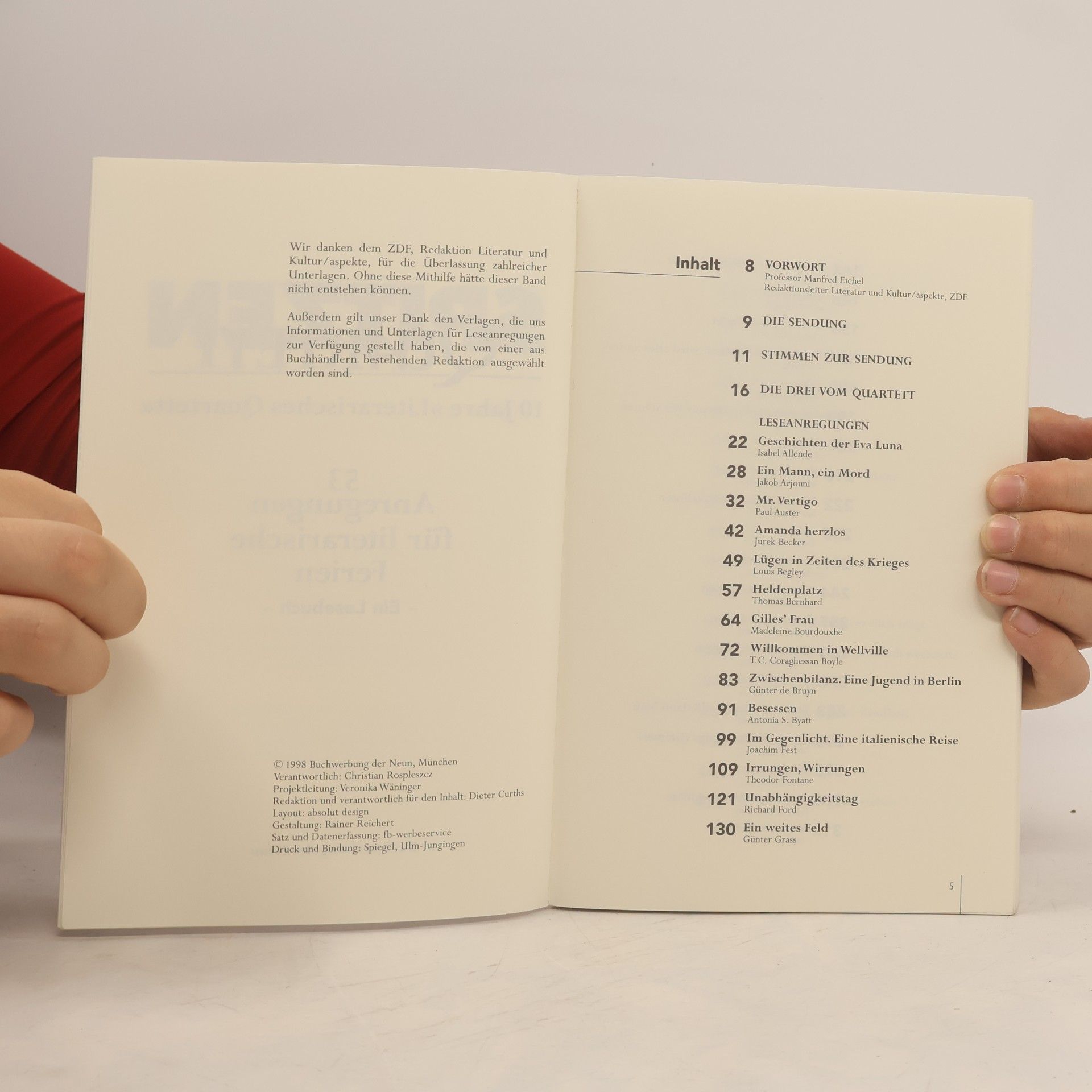 Kolektiv autorů Spitzen-Quartett. 53 Anregungen für literarische Ferien