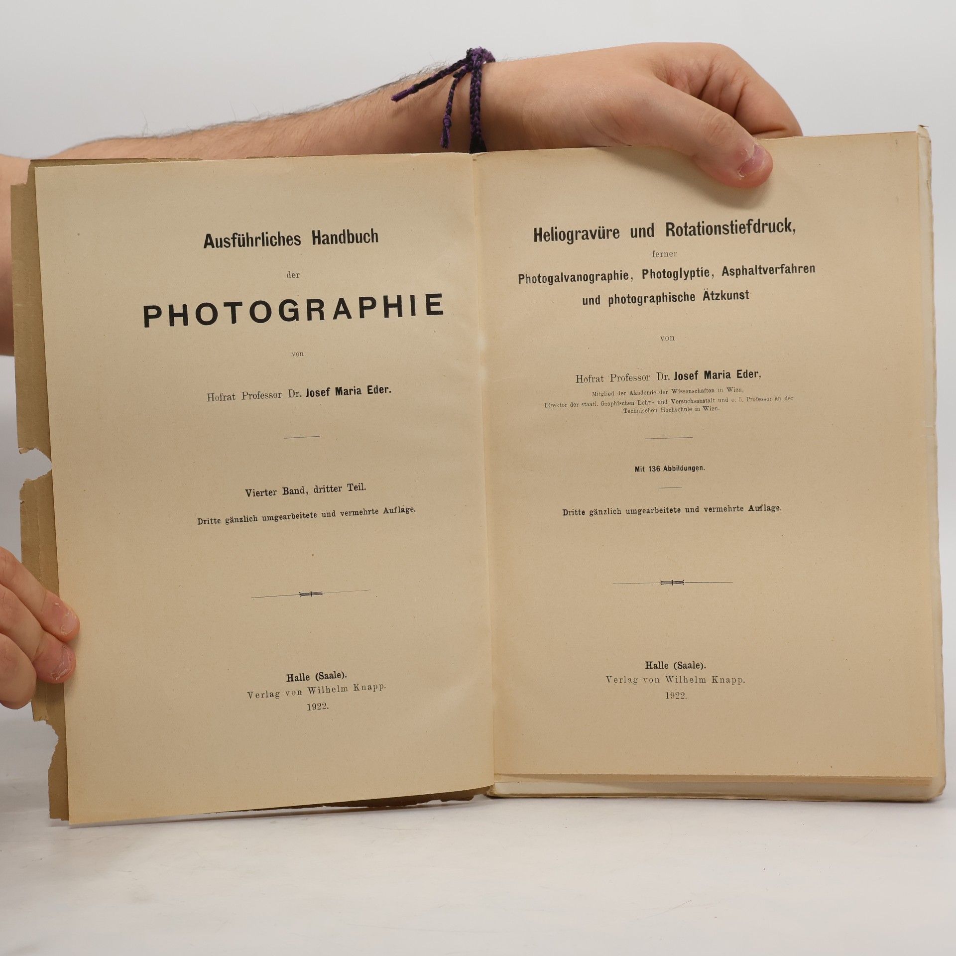 Josef Maria Eder Heliogravüre und Rotationstiefdruck