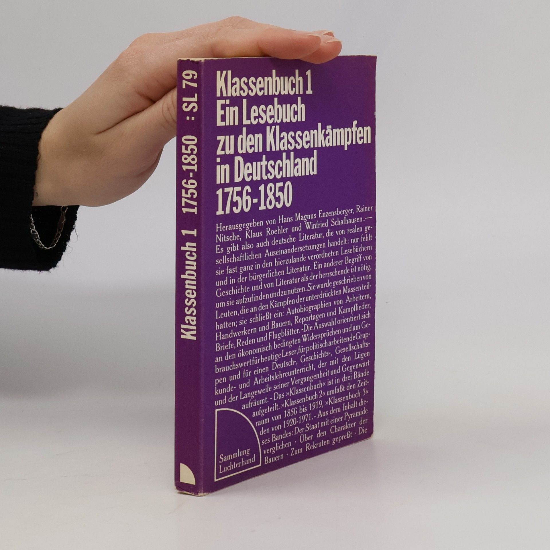 Autorenkollektiv Klassenbuch 1. 1756 - 1850