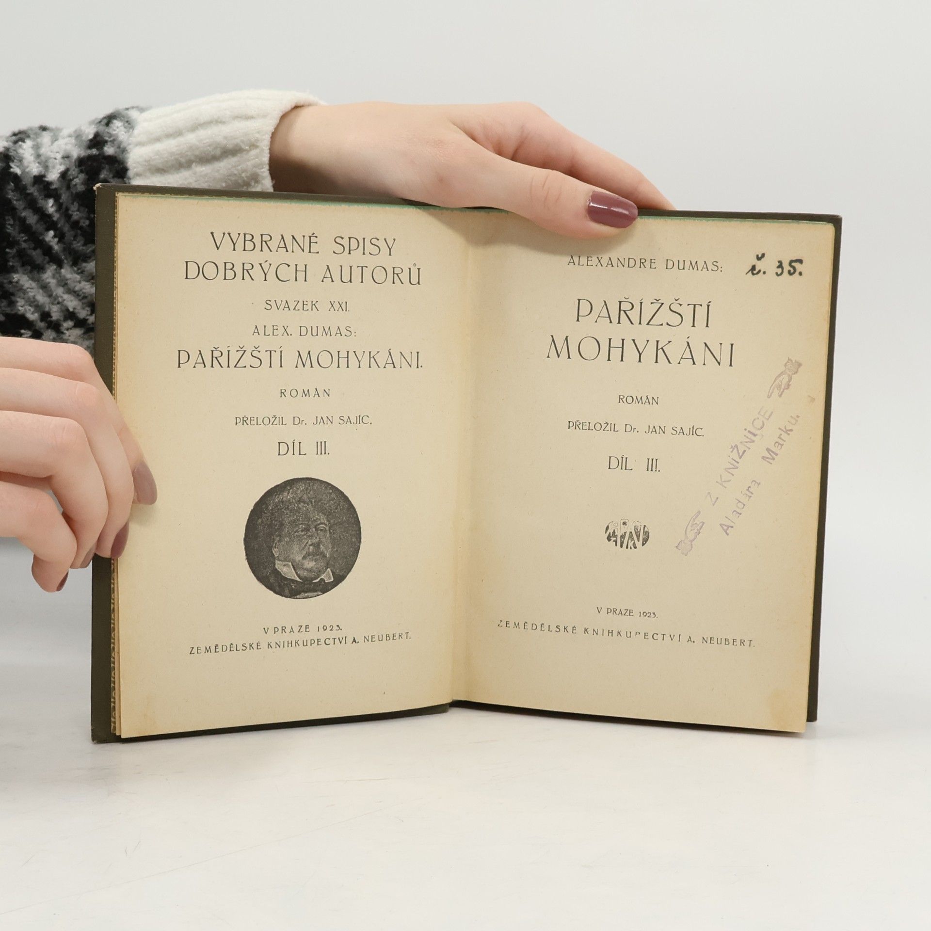 Alexandre Dumas starší Pařížští Mohykáni III.