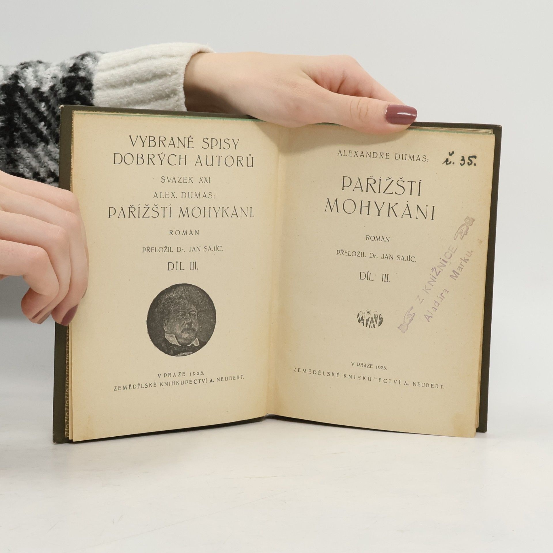 Alexandre Dumas starší Pařížští Mohykáni III.