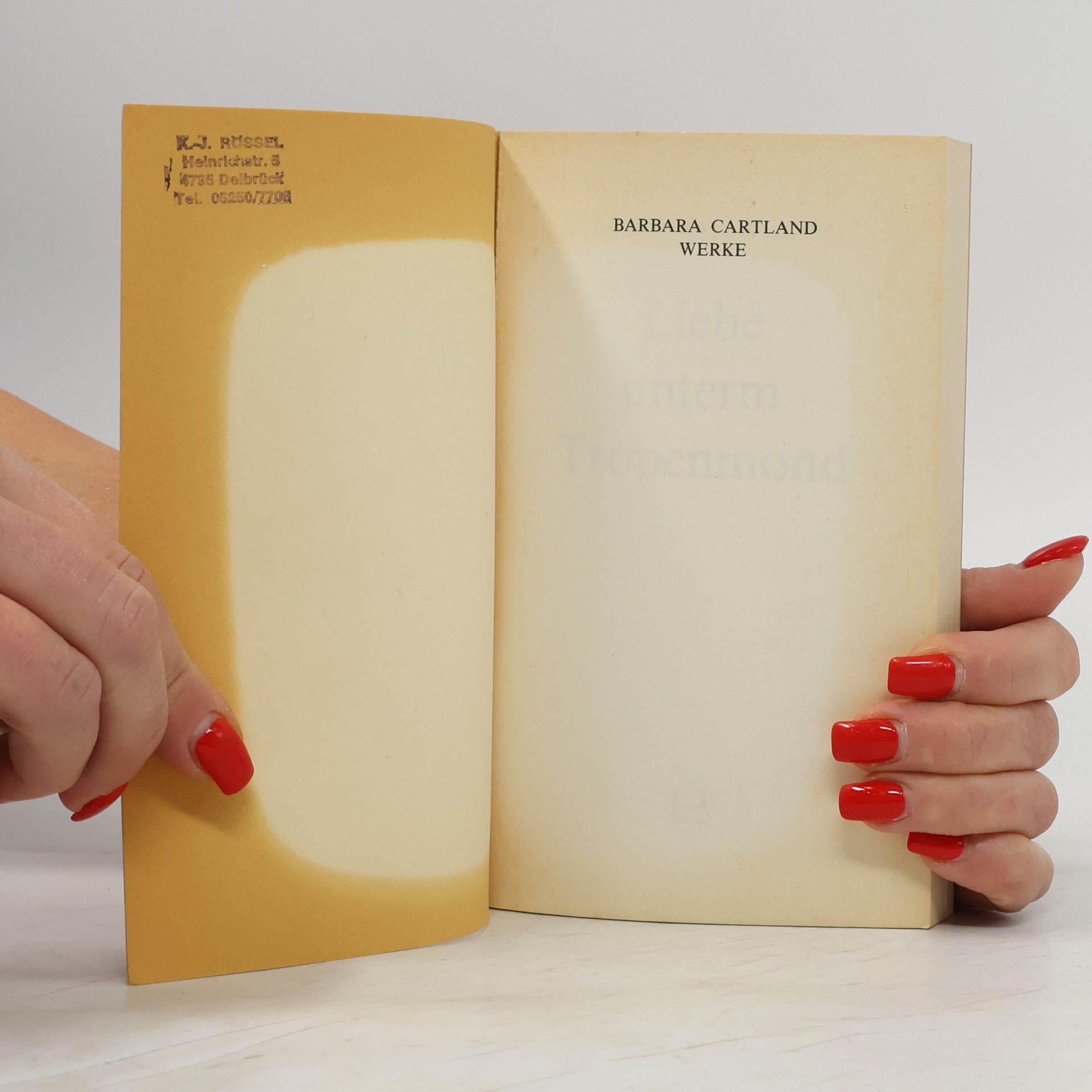 Barbara Cartland Liebe unterm Tropenmond