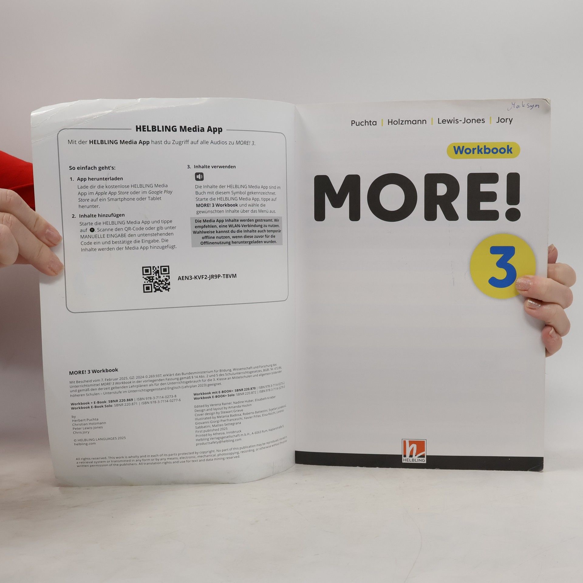 Herbert Puchta MORE! 3 Workbook