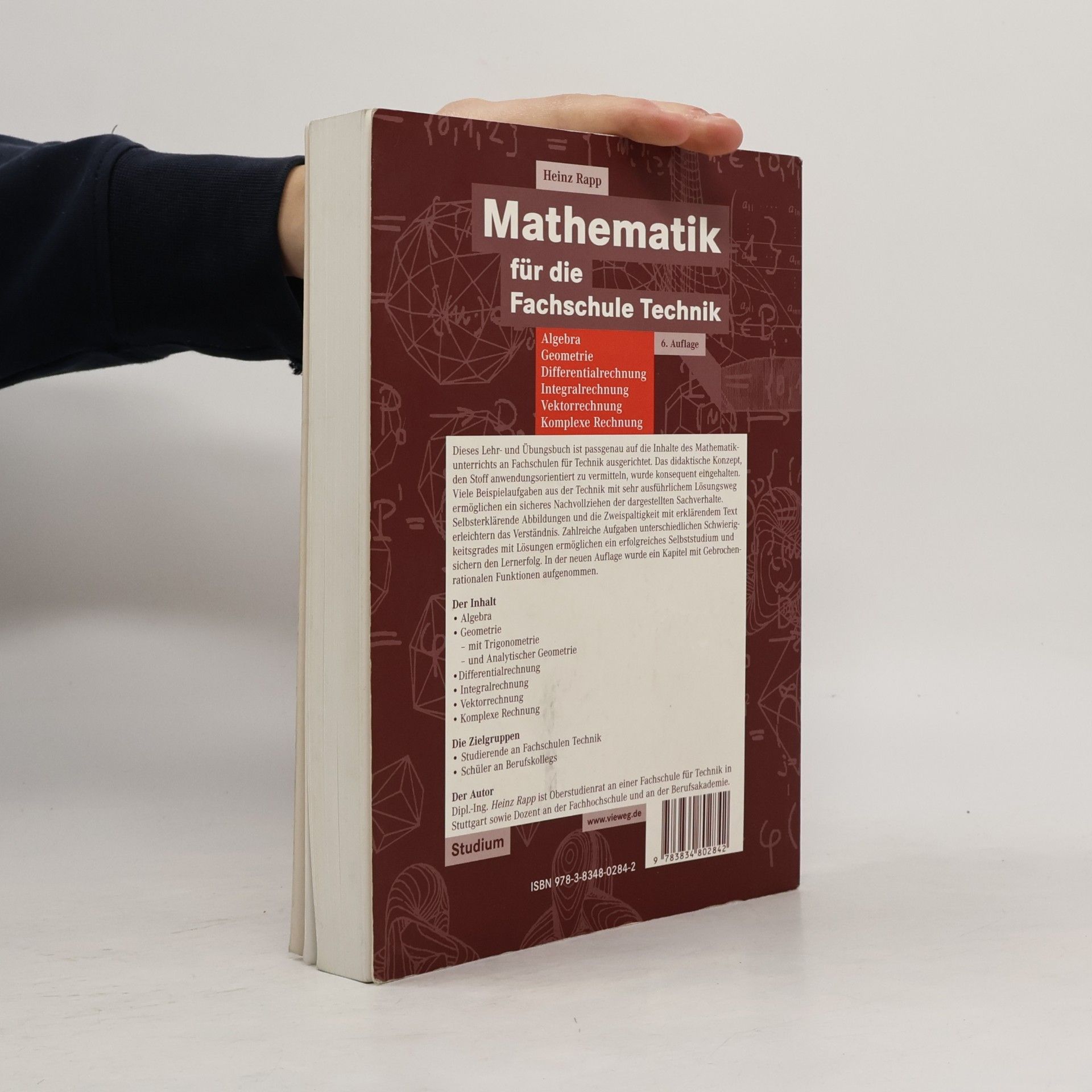 Heinz Rapp Mathematik für die Fachschule Technik