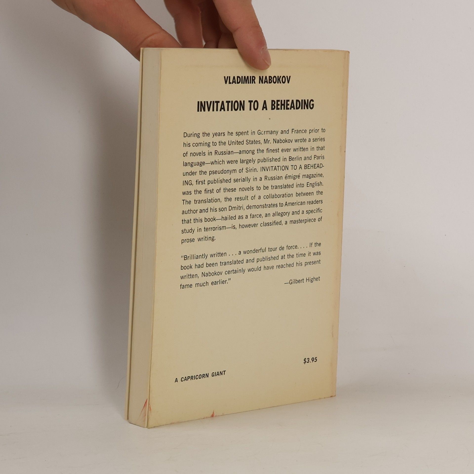 Vladimir Nabokov Invitation to a Beheading