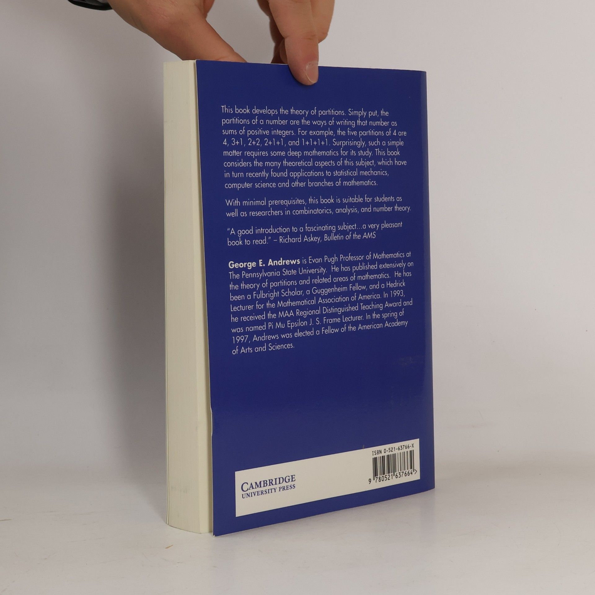 George E. Andrews Cambridge Mathematical Library: The Theory of Partitions
