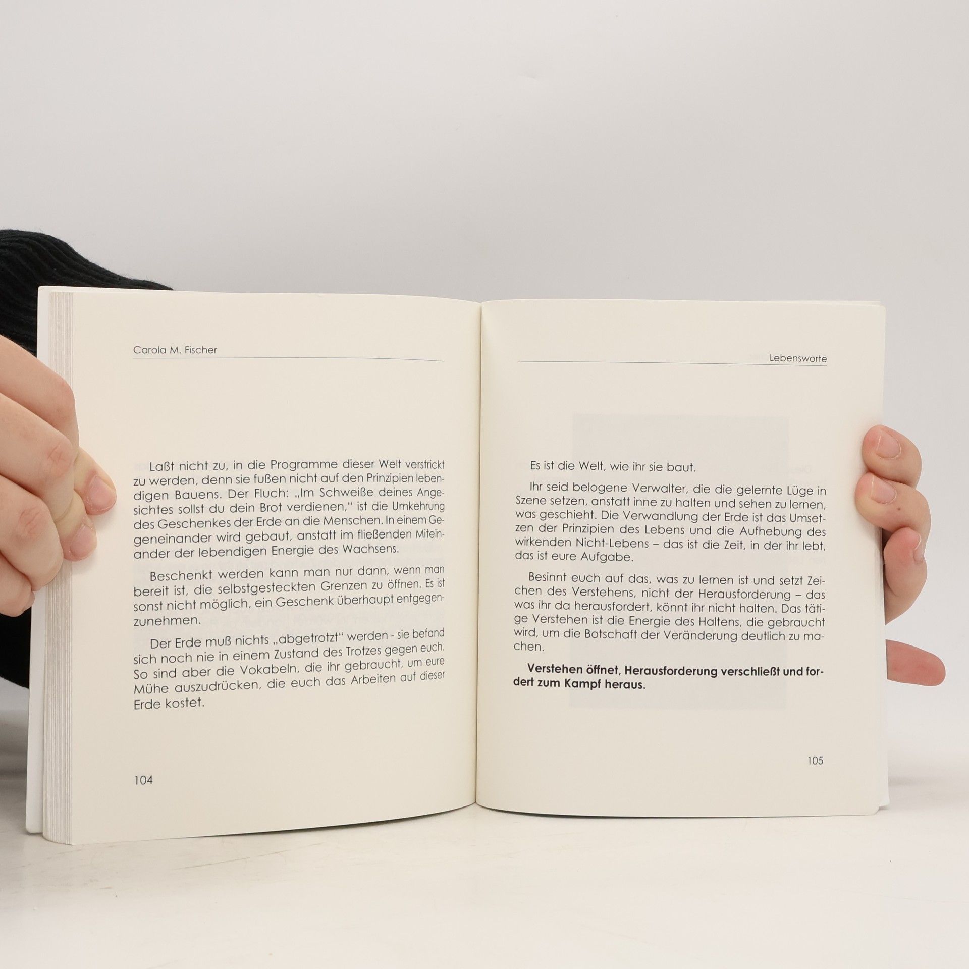 Carola M. Fischer Lebensworte 1