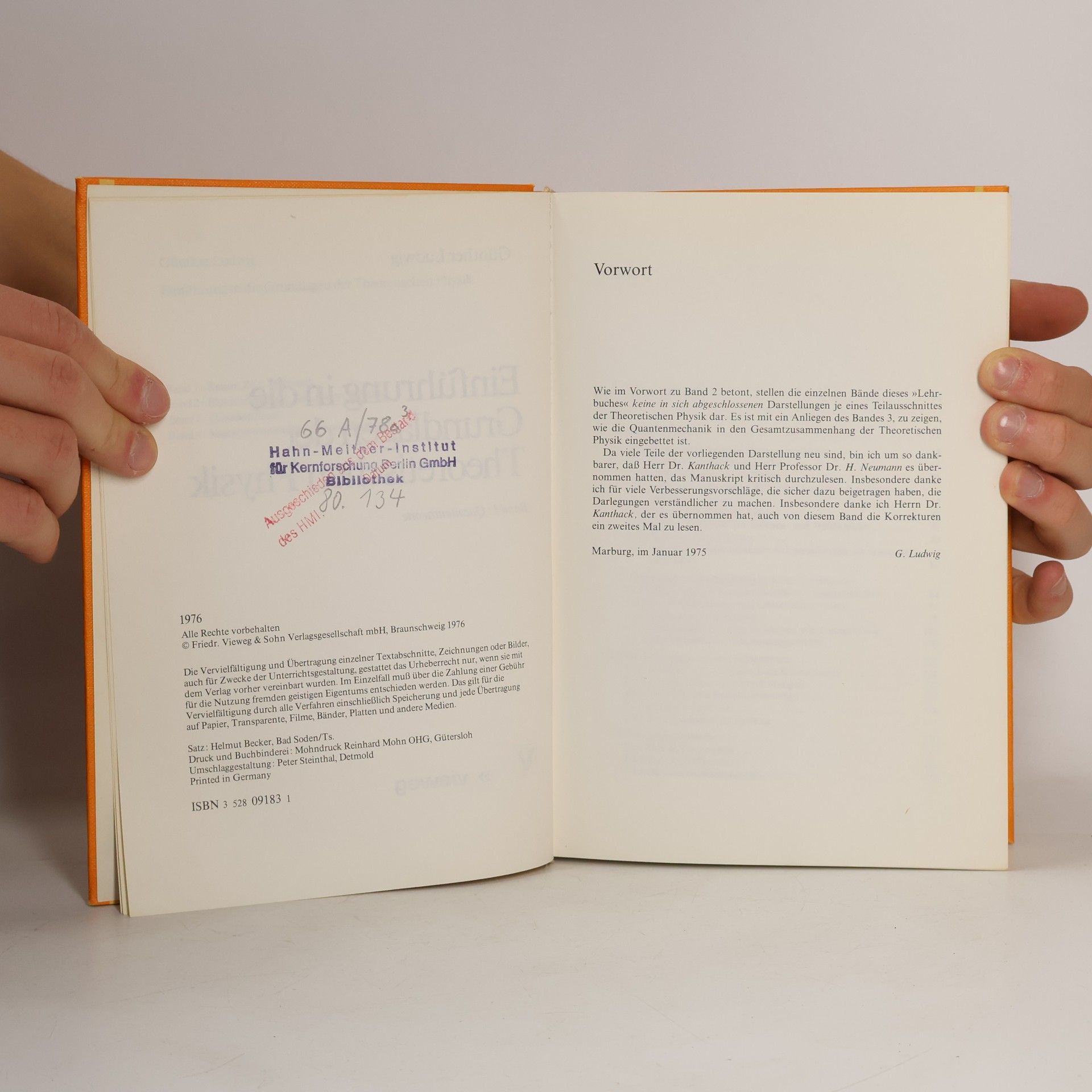 Günther Ludwig Einführung in die Grundlagen der Theoretischen Physik 3