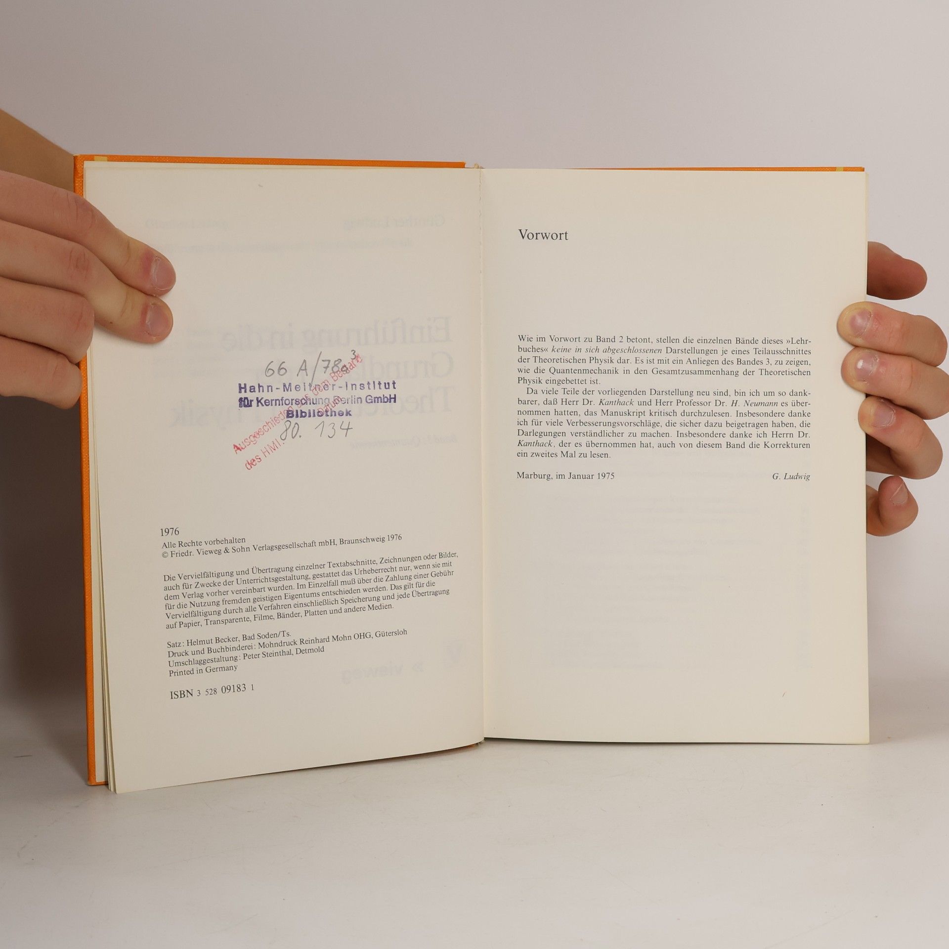 Günther Ludwig Einführung in die Grundlagen der Theoretischen Physik 3