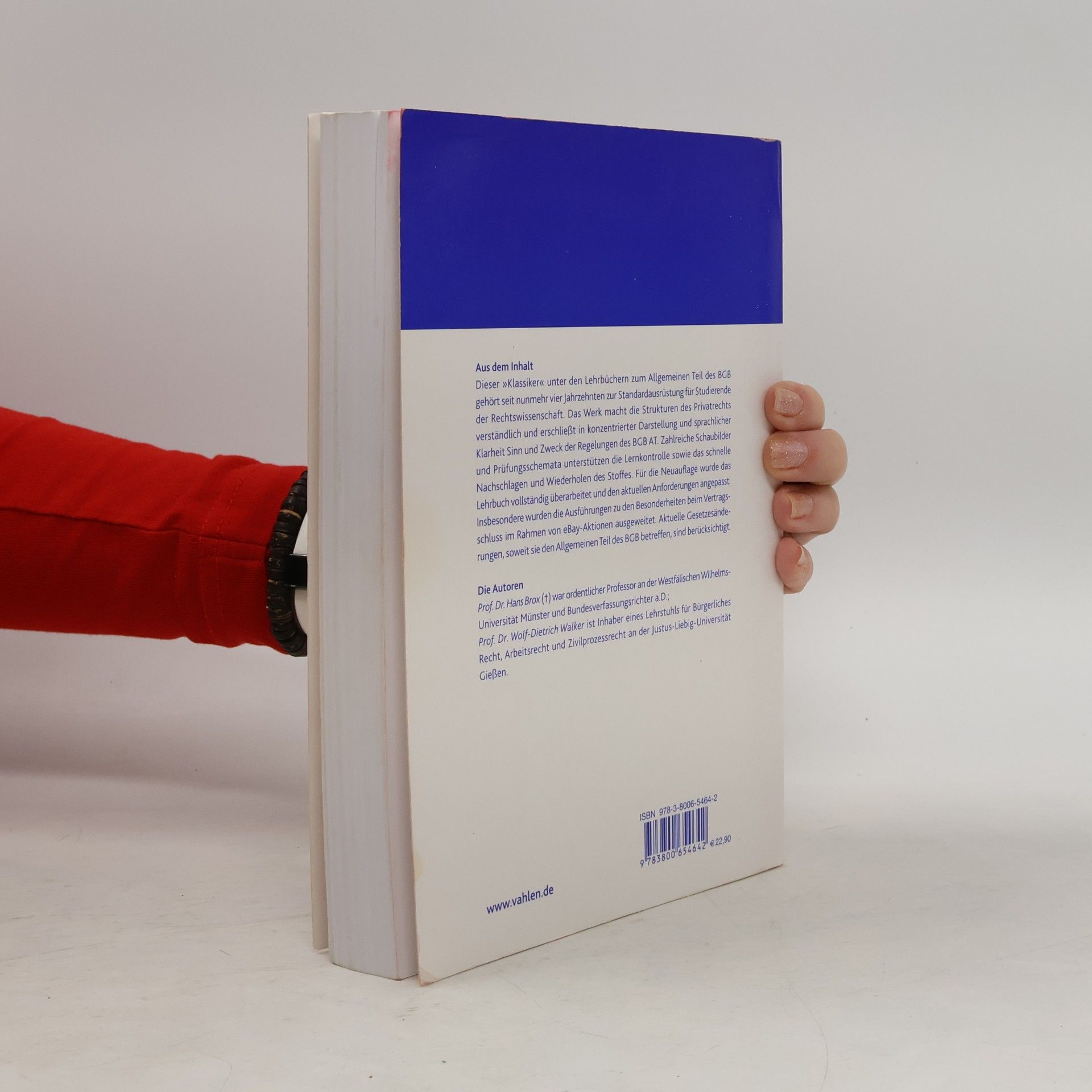 Hans Brox Allgemeiner Teil des BGB