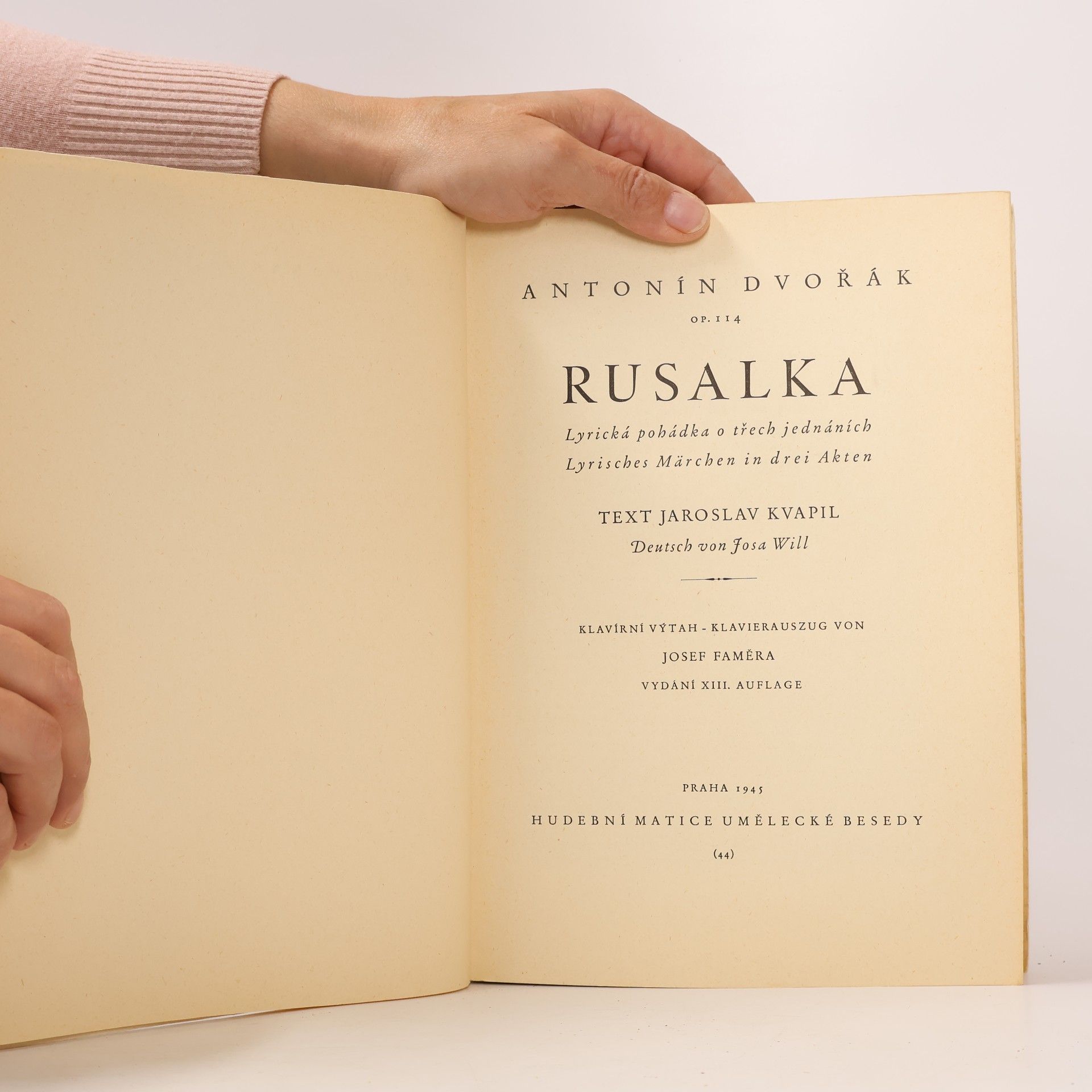 Antonín Dvořák Rusalka