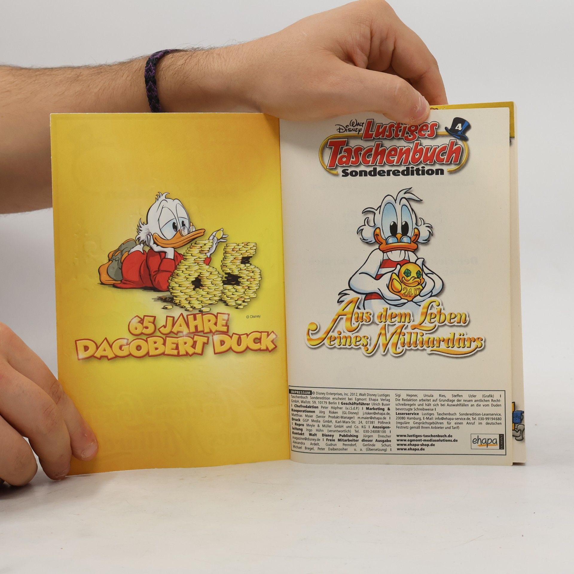 Walt Disney Lustiges Taschenbuch Sonderedition 4. Aus dem Leben eines Milliardärs