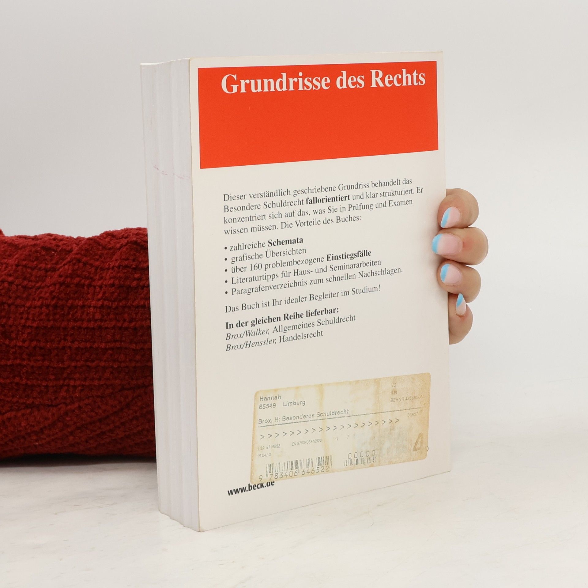 Hans Brox Grundrisse des Rechts: Besonderes Schuldrecht