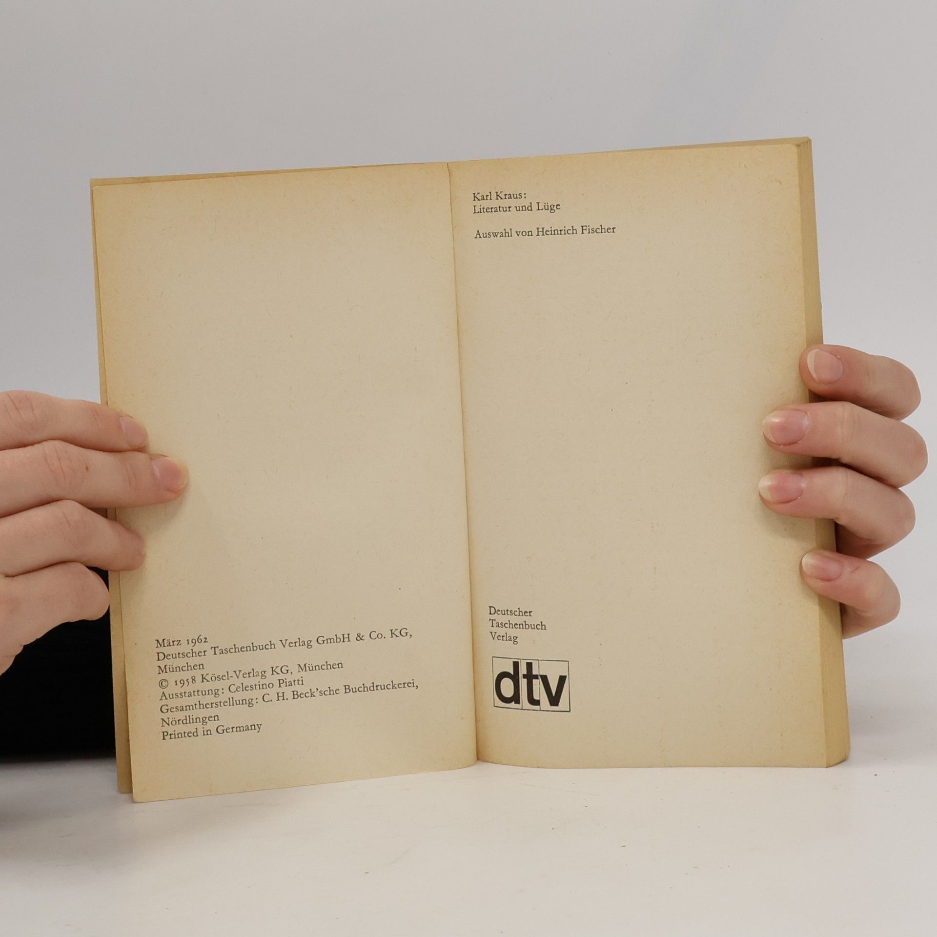 Karl Kraus Literatur und Lüge