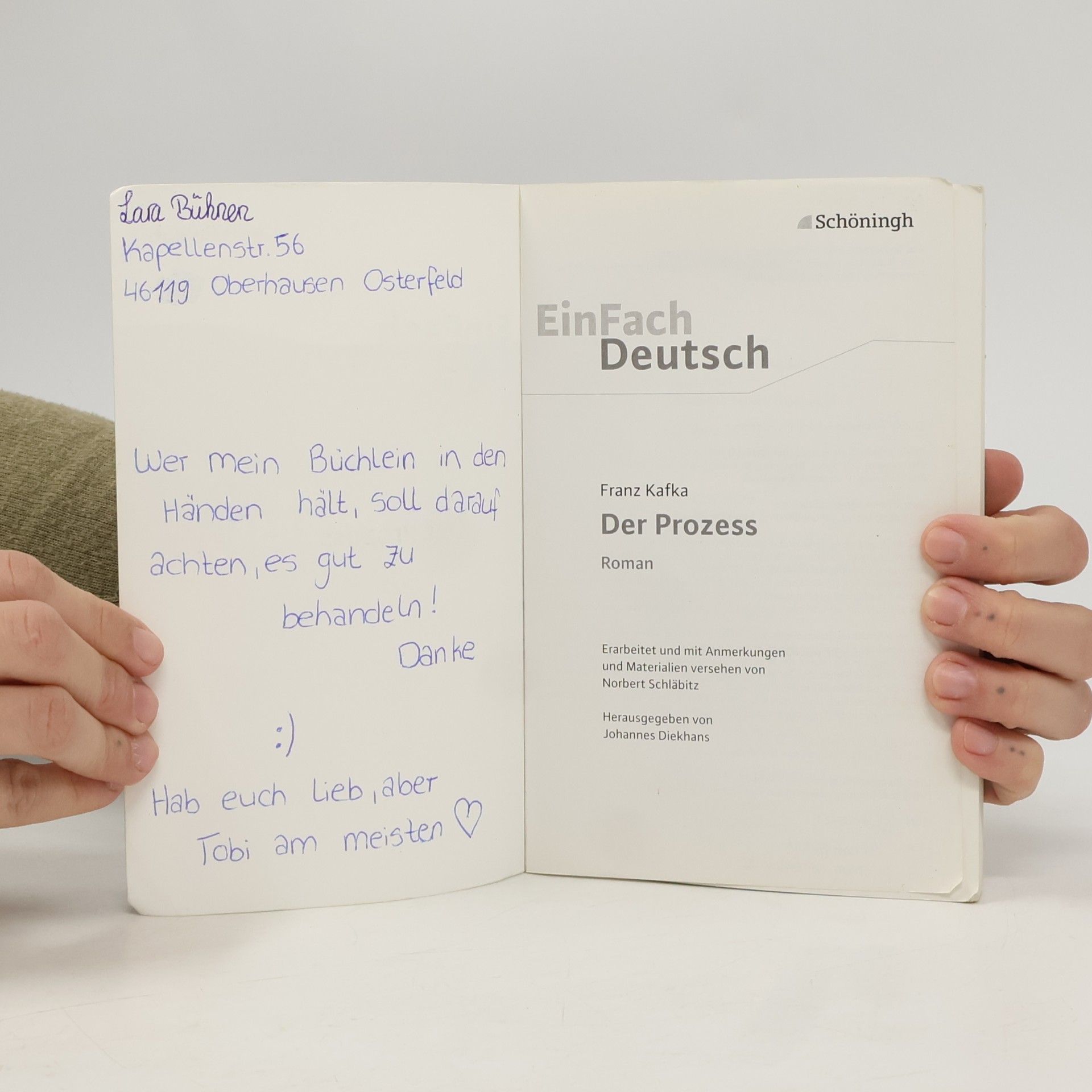 Franz Kafka Der Prozess. Textausgabe