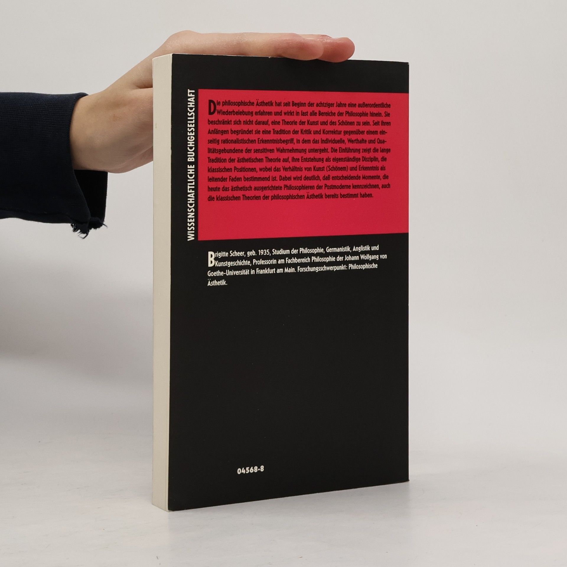 Brigitte Scheer-Schäzler Einführung in die philosophische Ästhetik