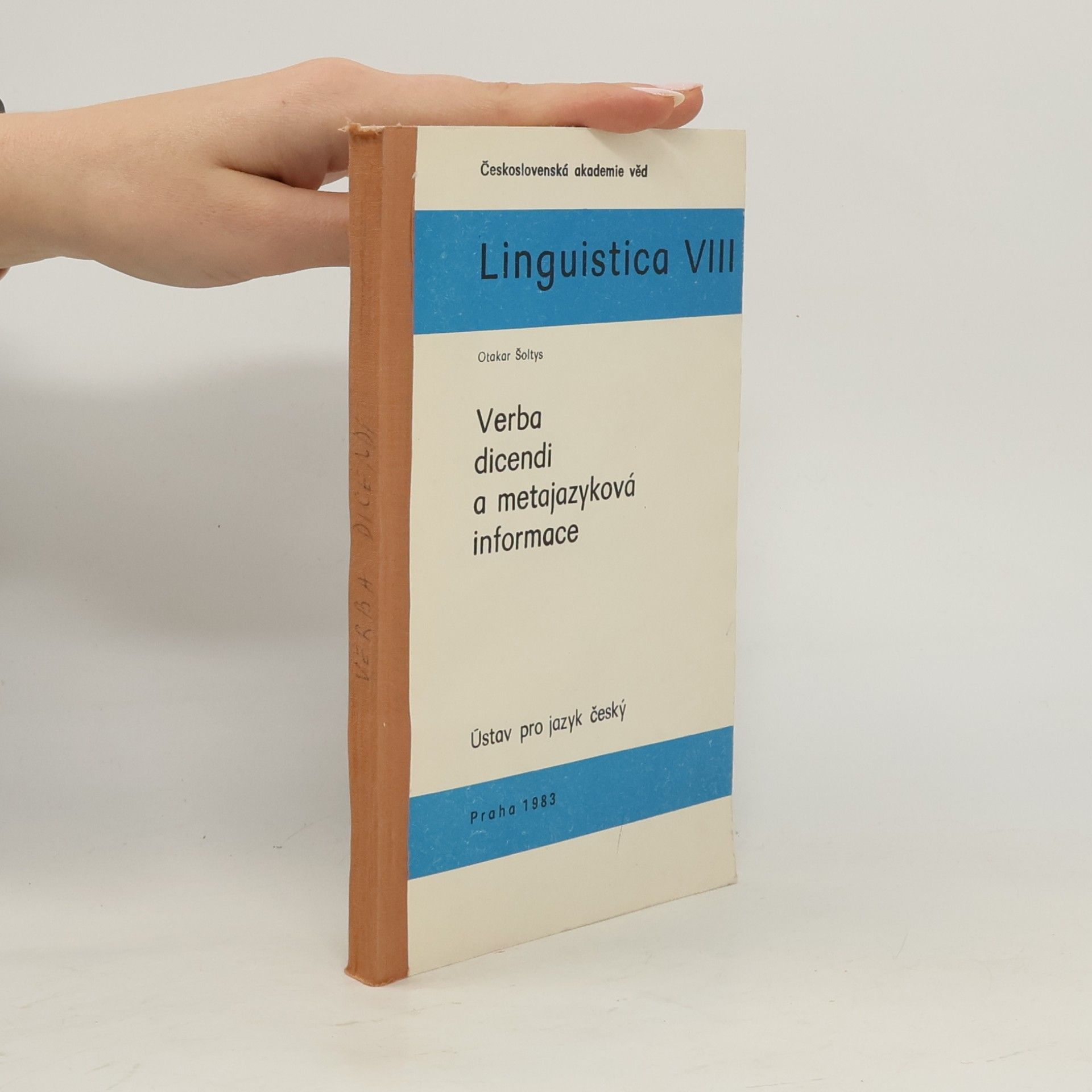 Linguistica VIII. Verba dicendi a metajazyková informace
