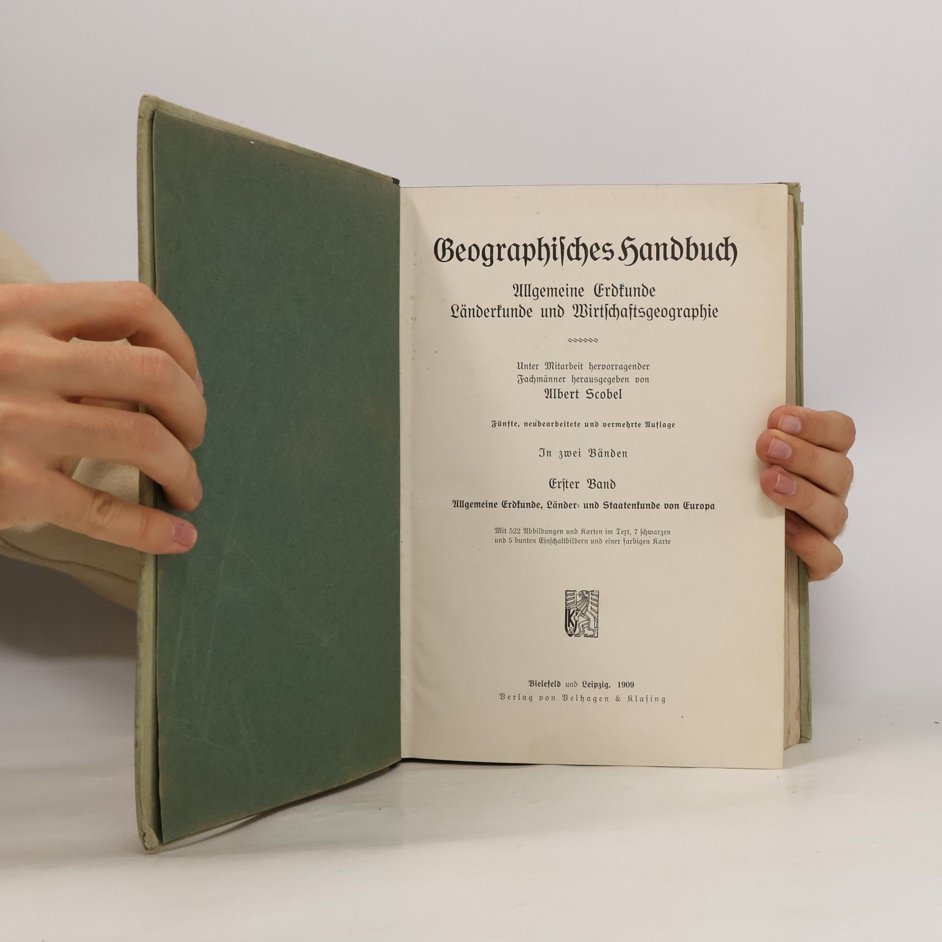 Albert Scobel Geographisches Handbuch I.