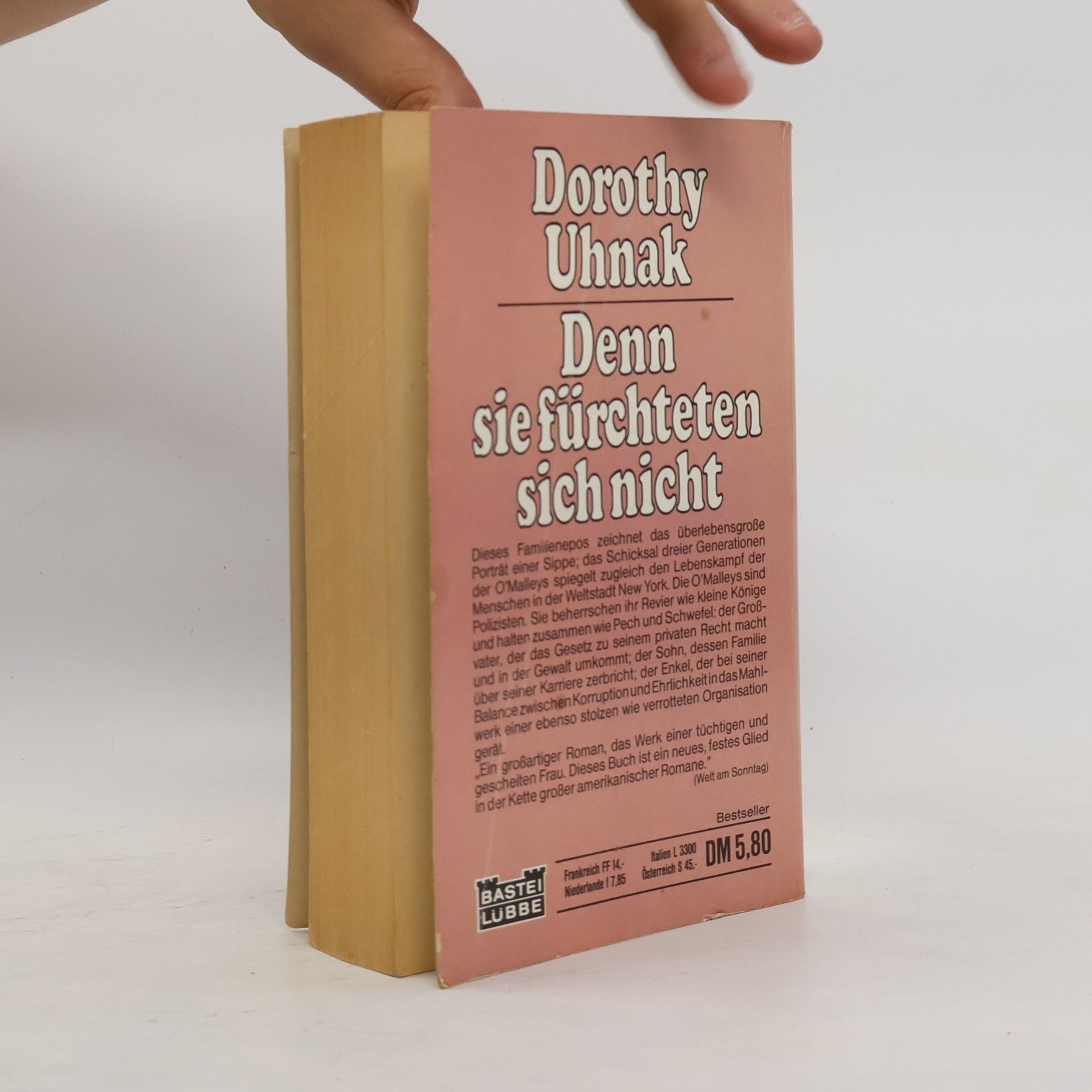 Dorothy Uhnak Denn sie fürchteten sich nicht.