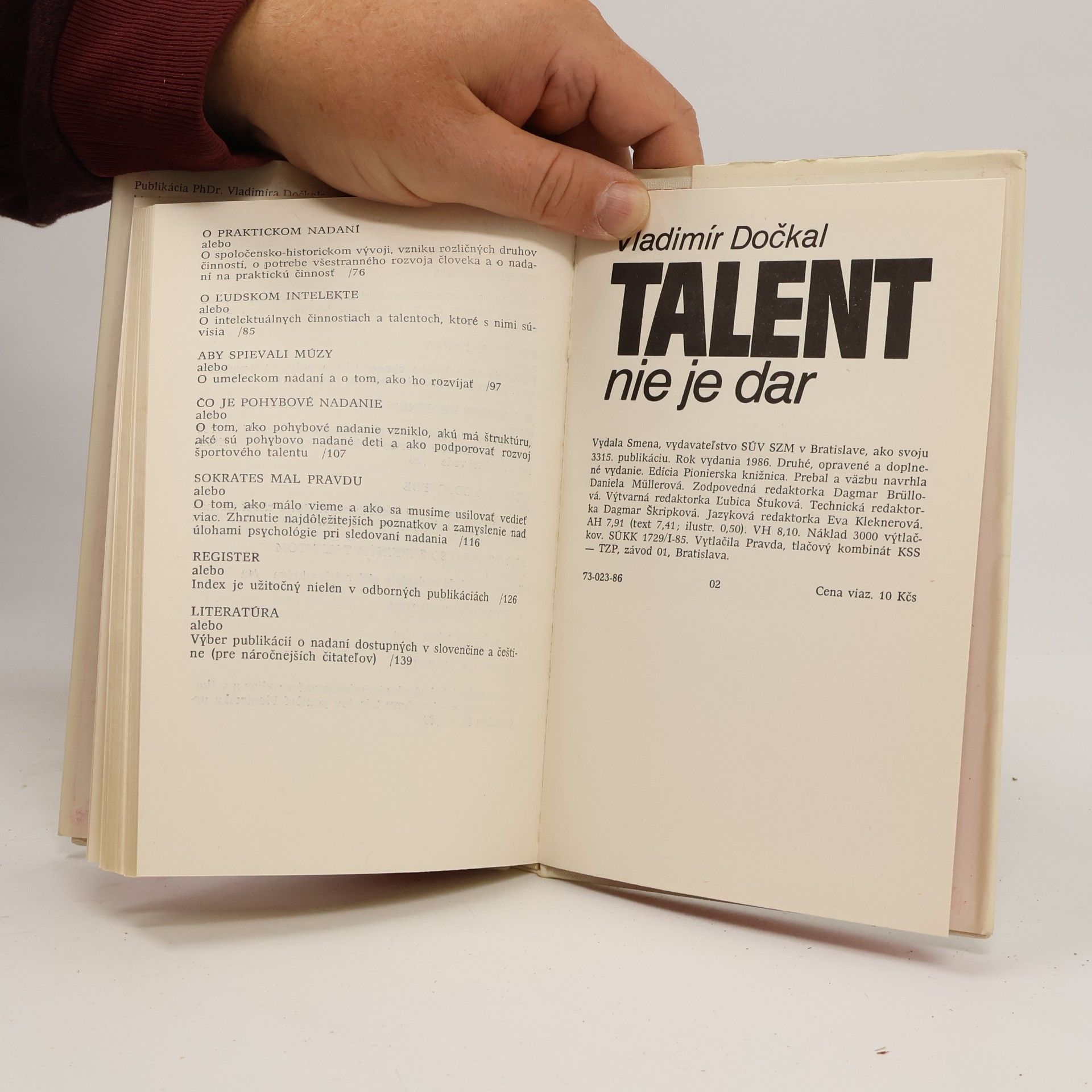 Vladimír Dočkal Talent nie je dar