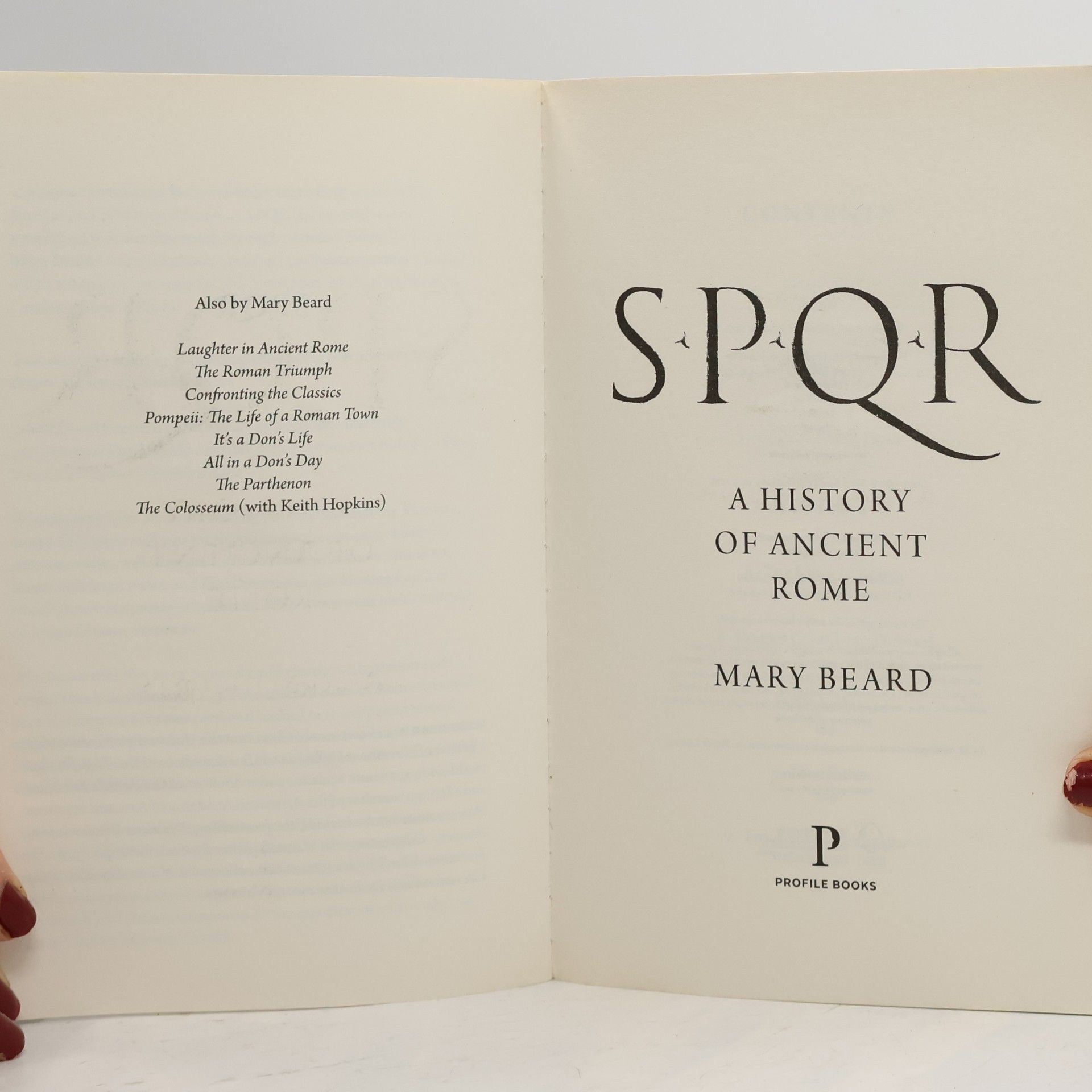 Mary Beard SPQR