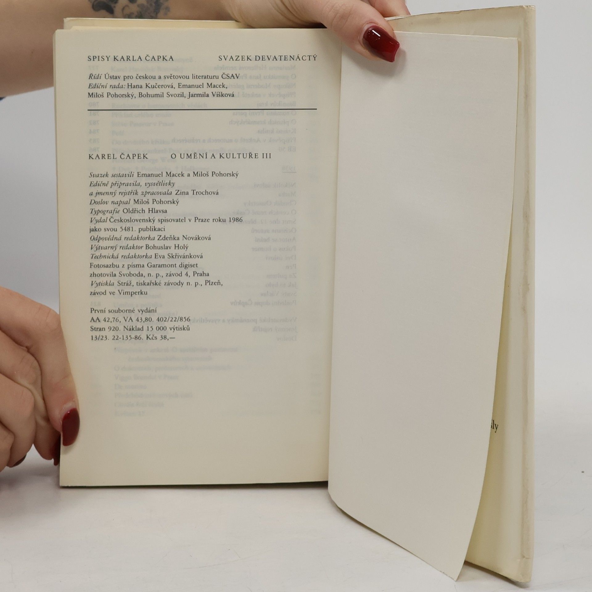 Karel Čapek Spisy XIX. O umění a kultuře III