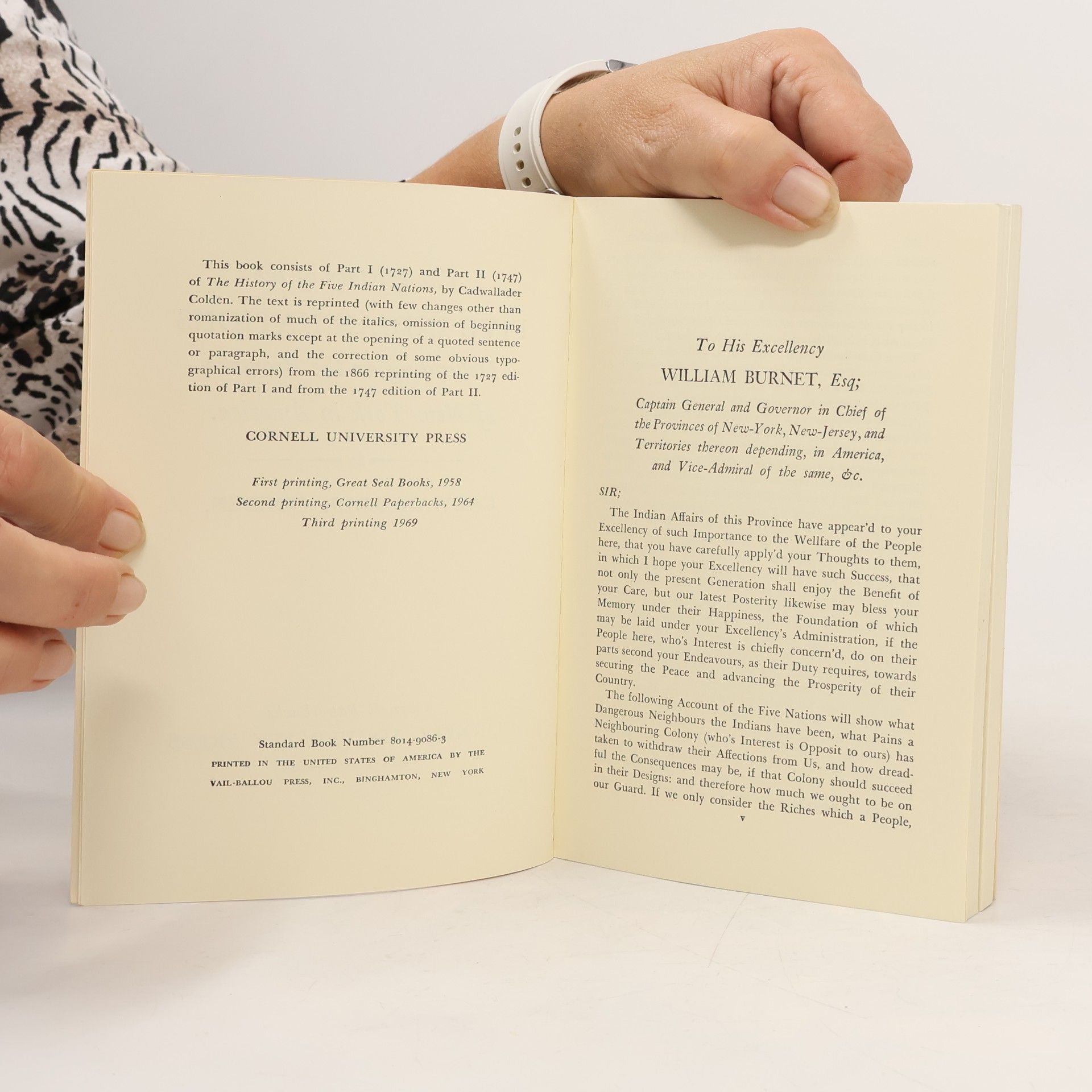 Cadwallader Colden The History of the Five Indian Nations