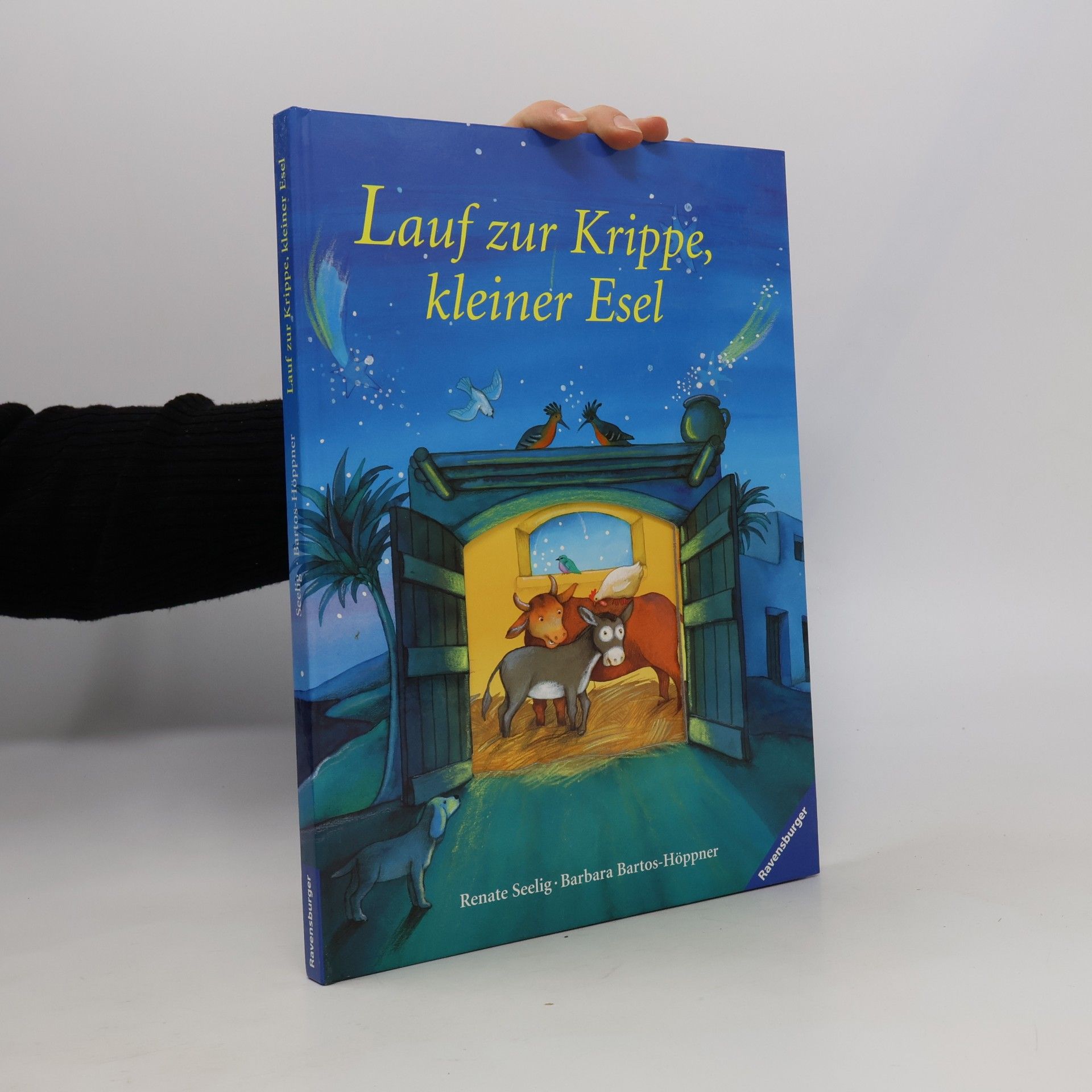 Lauf zur Krippe, kleiner Esel