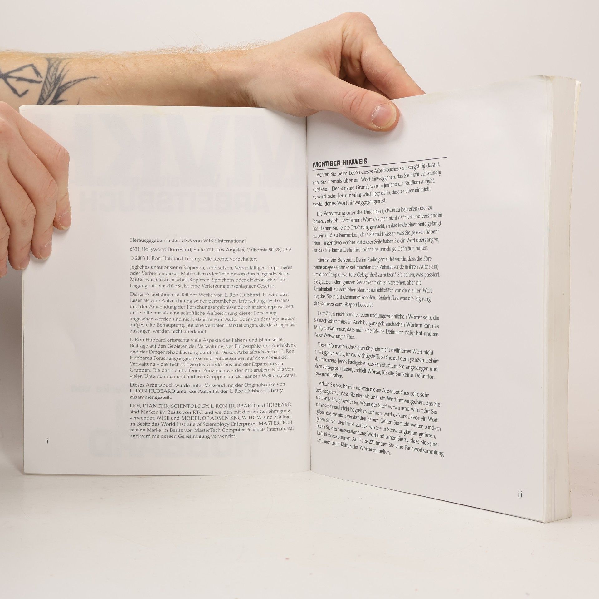 L. Ron Hubbard Modell von Verwaltungs-Know-how