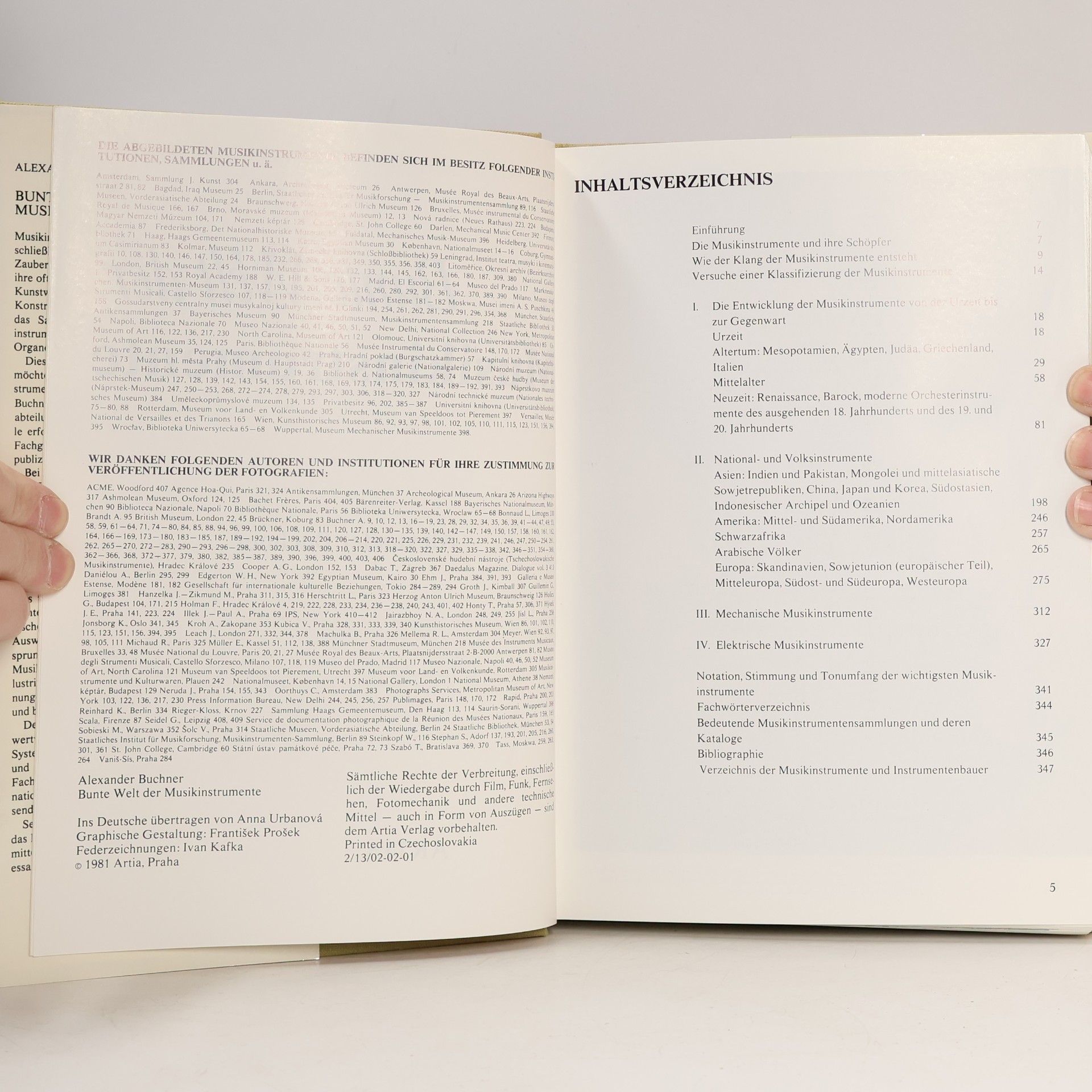 Alexander Buchner Bunte Welt der Musikinstrumente