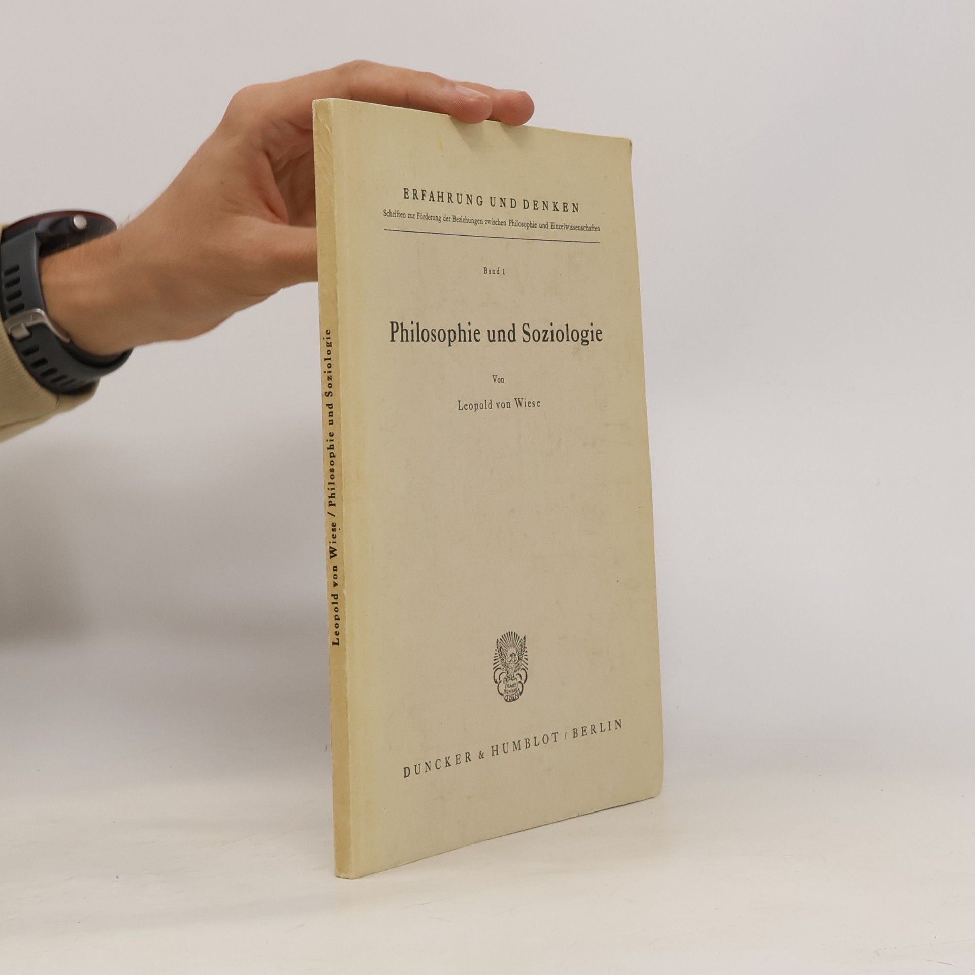 Leopold von Wiese Philosophie und Soziologie