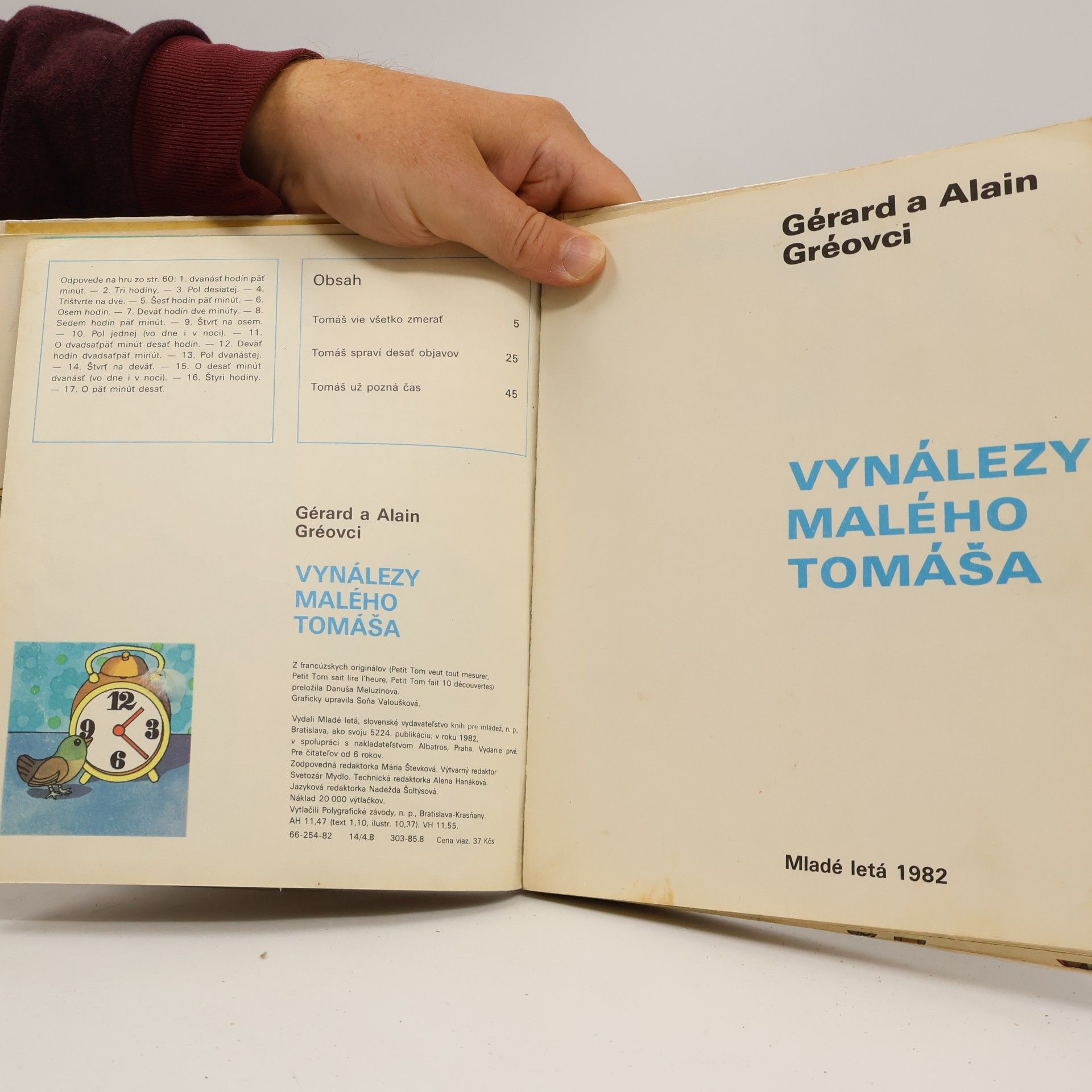 Gérard Grée Vynálezy malého Tomáša