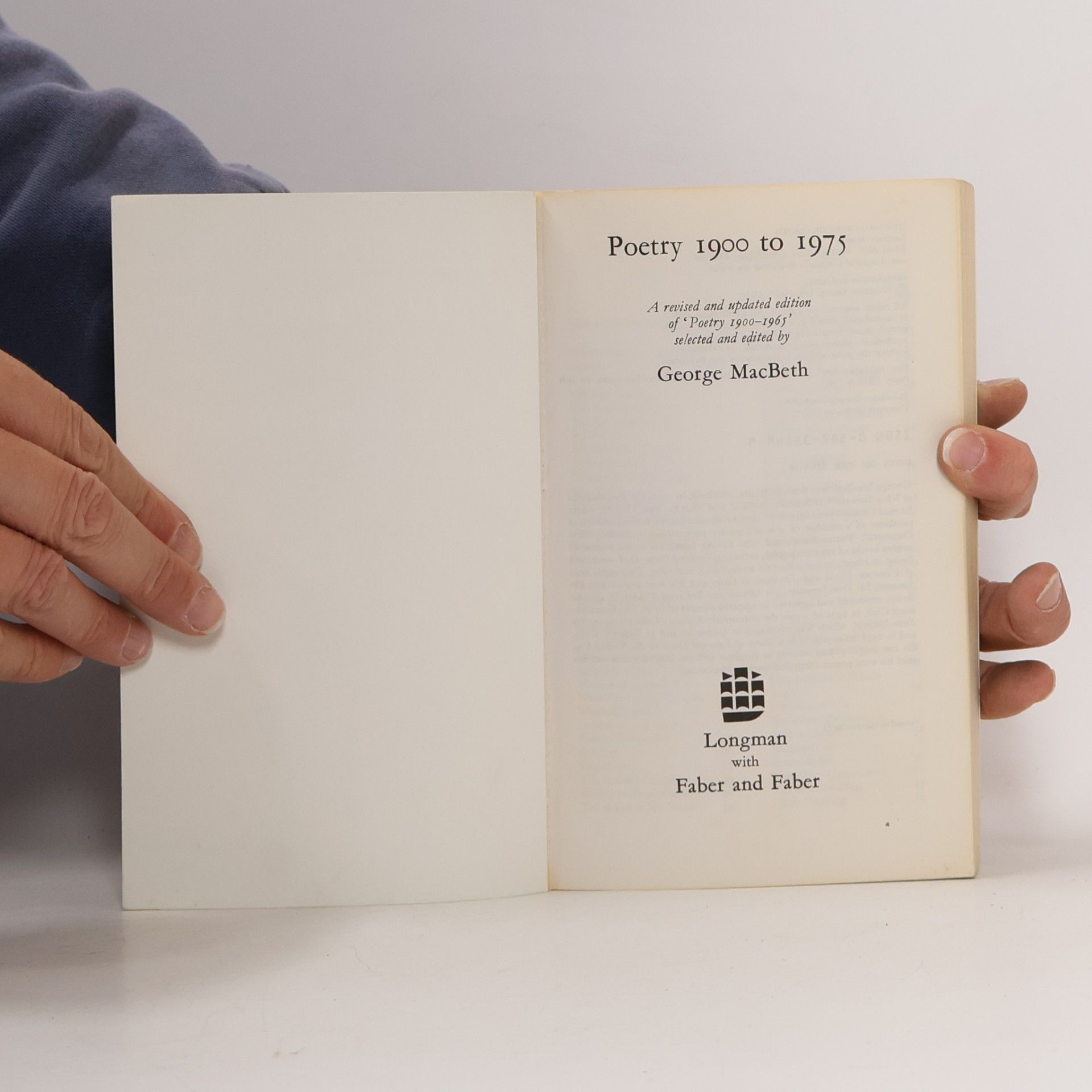George MacBeth Longman English Series: Poetry 1900 to 1975