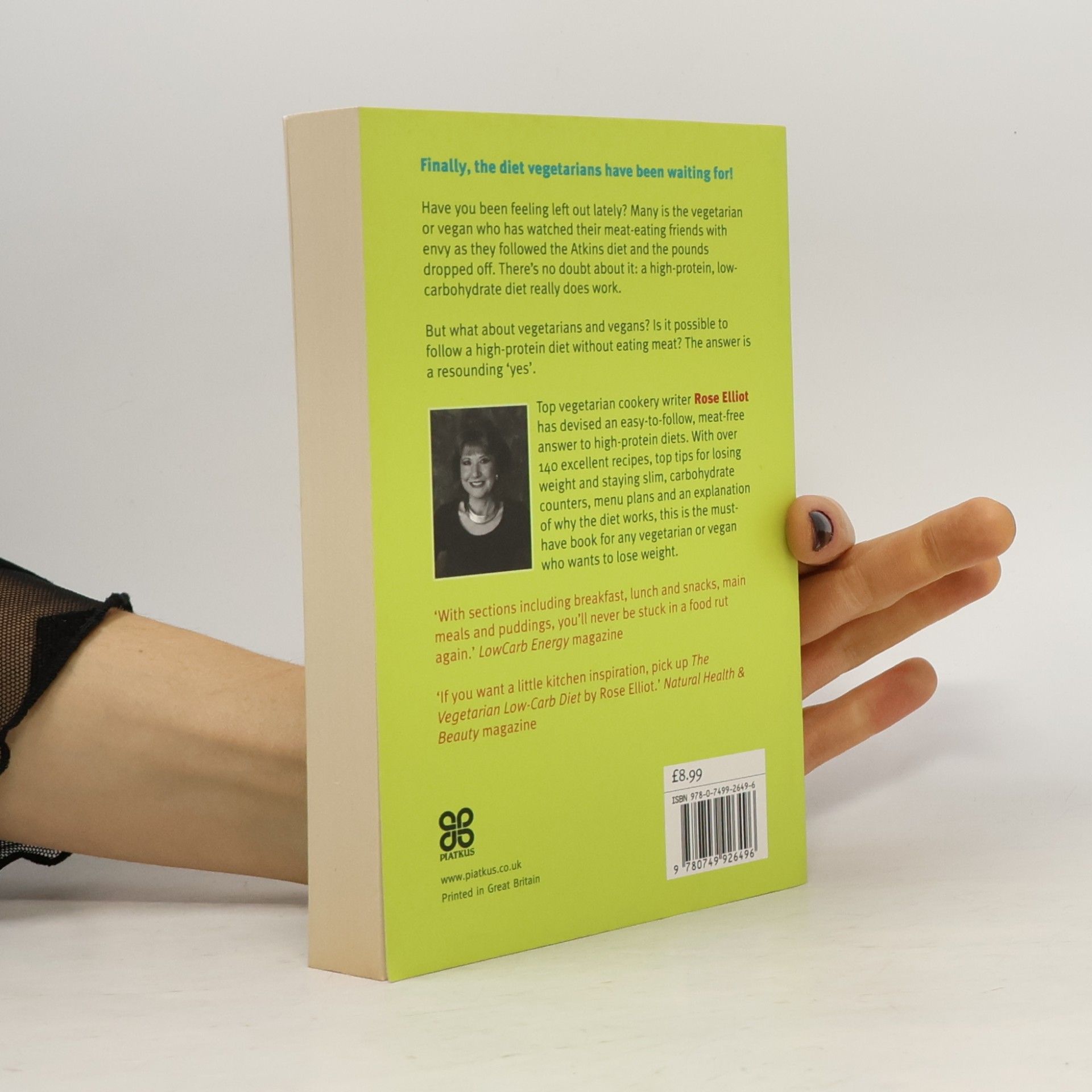 Rose Elliot The Vegetarian Low-Carb Diet