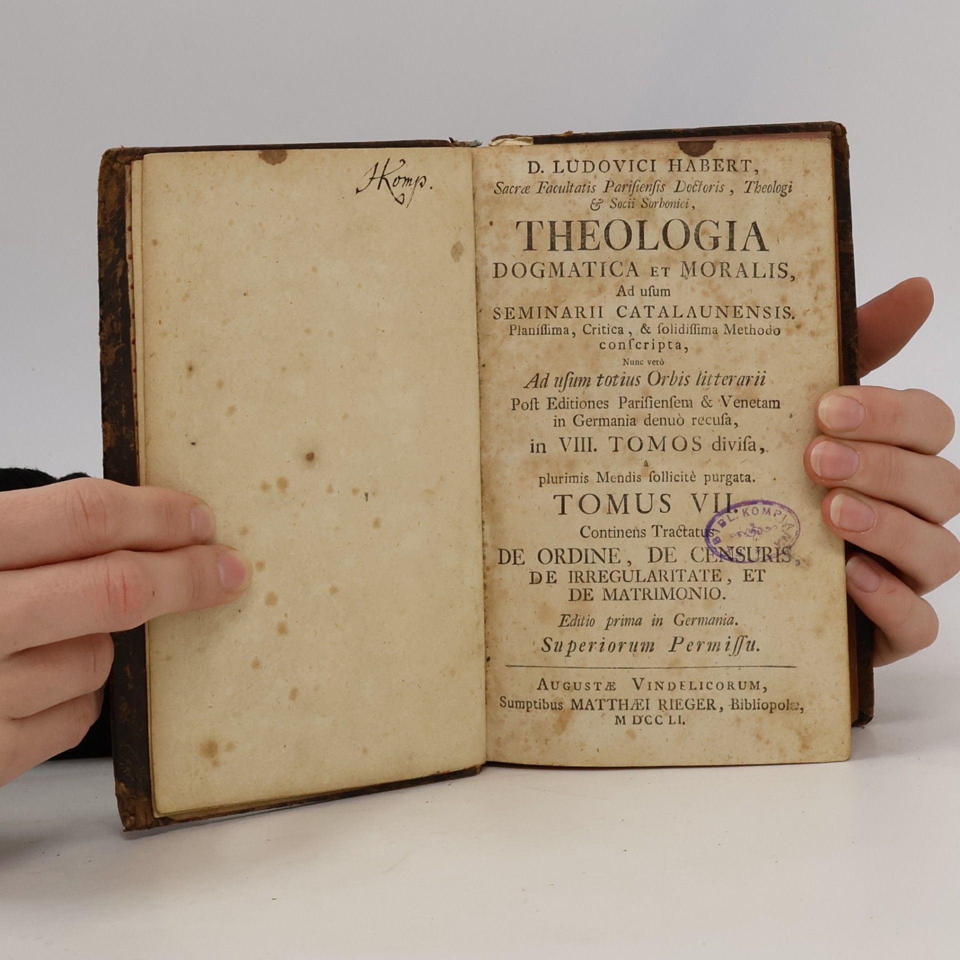 Isaac Habert Theologia Moralis