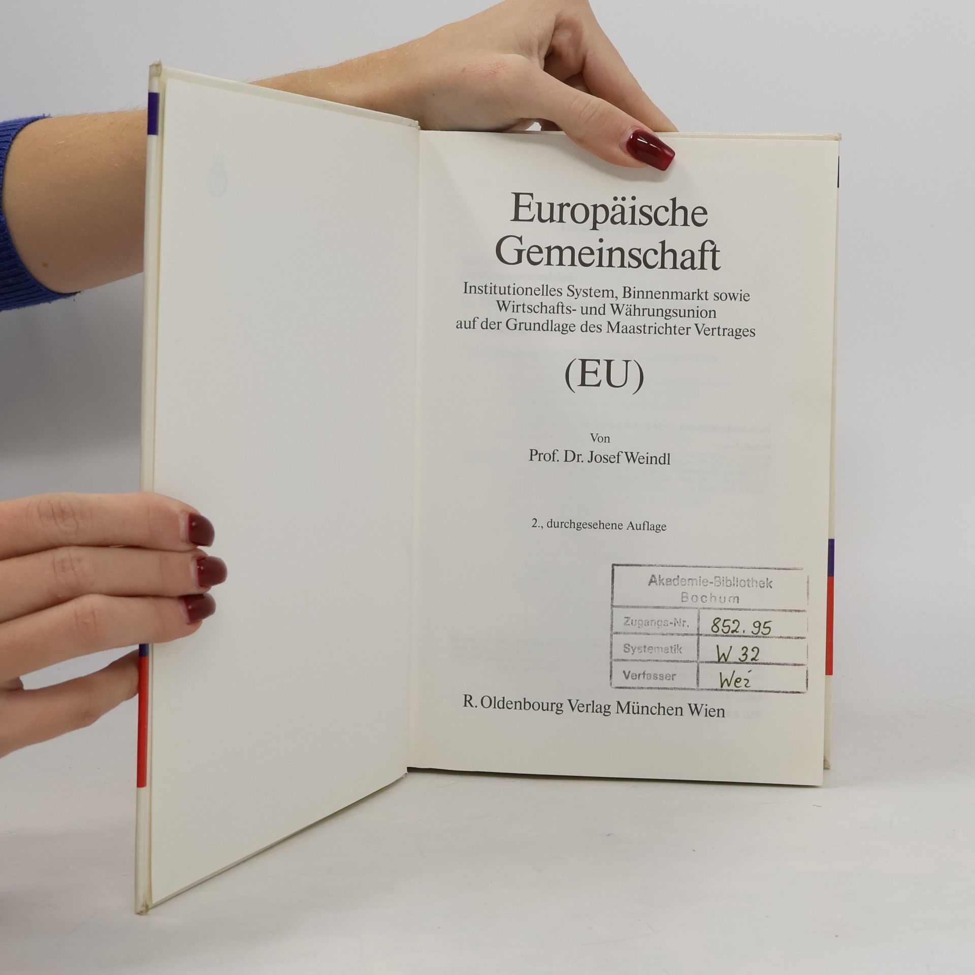 Josef Weindl Europäische Gemeinschaft